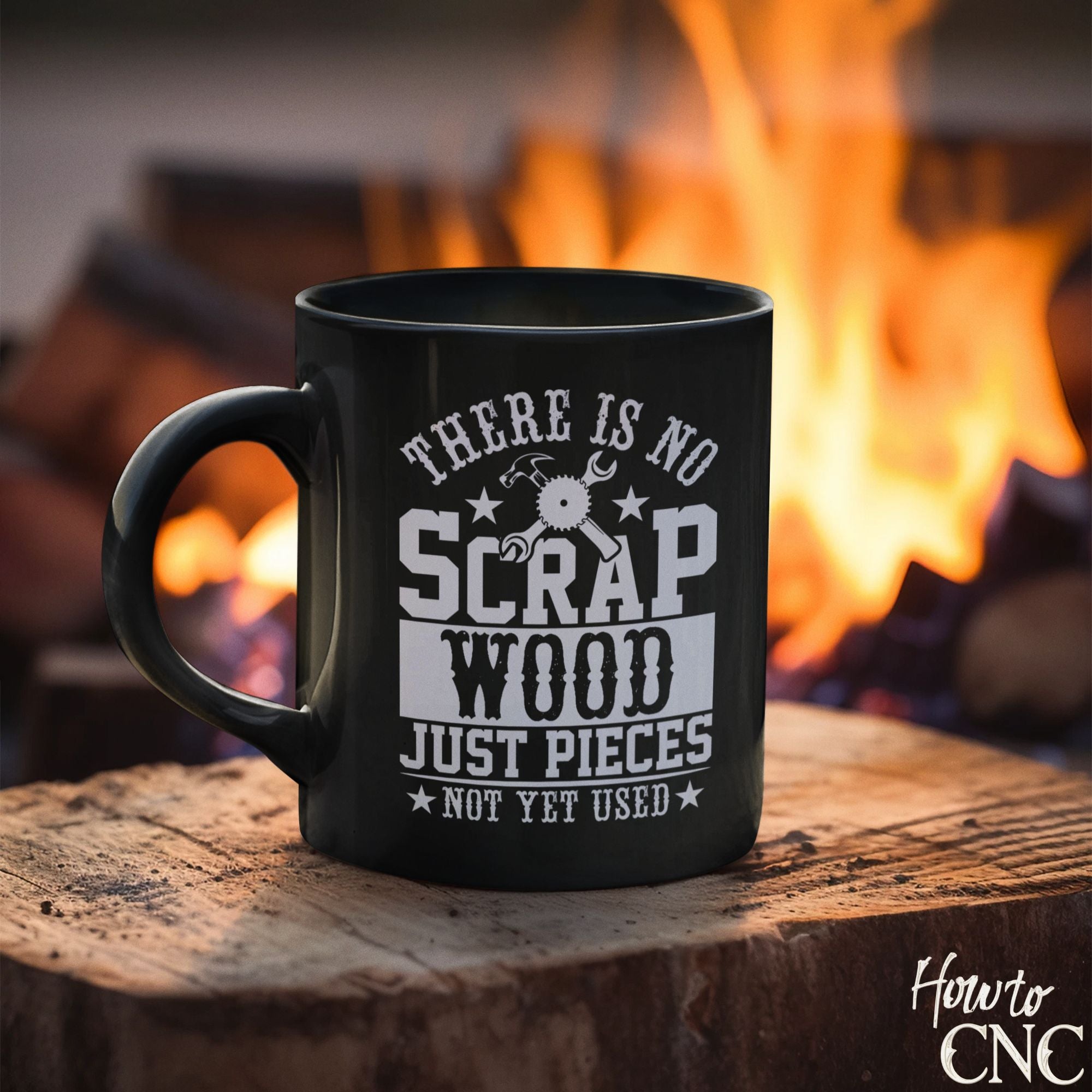 Funny Woodworking Mug - There Is No Scrap Wood, Just Pieces Not Yet Used - Free Shipping
