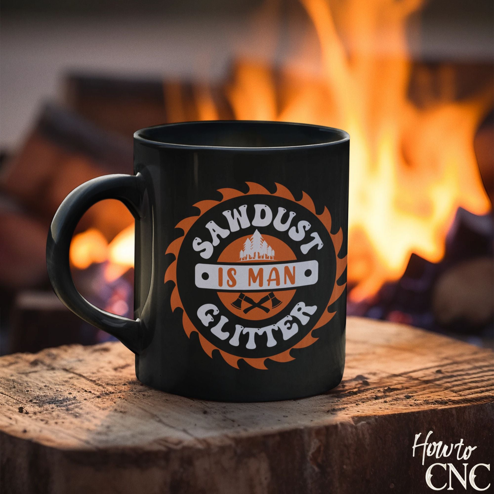 Funny Woodworking Mug - Sawdust Is Man Glitter - Free Shipping