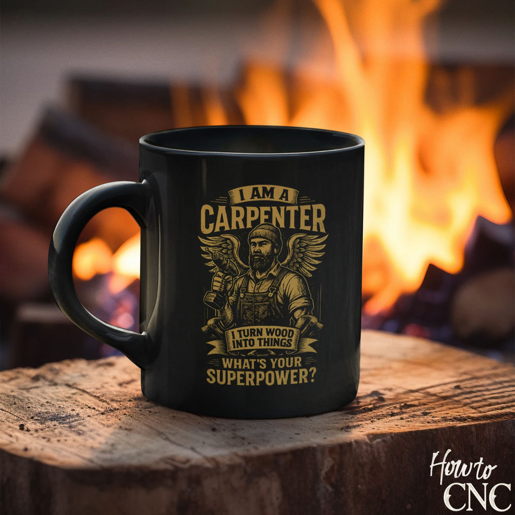 Funny Woodworking Mug - I'm A Carpenter, I Turn Wood Into Things, What’s Your Superpower - Free Shipping