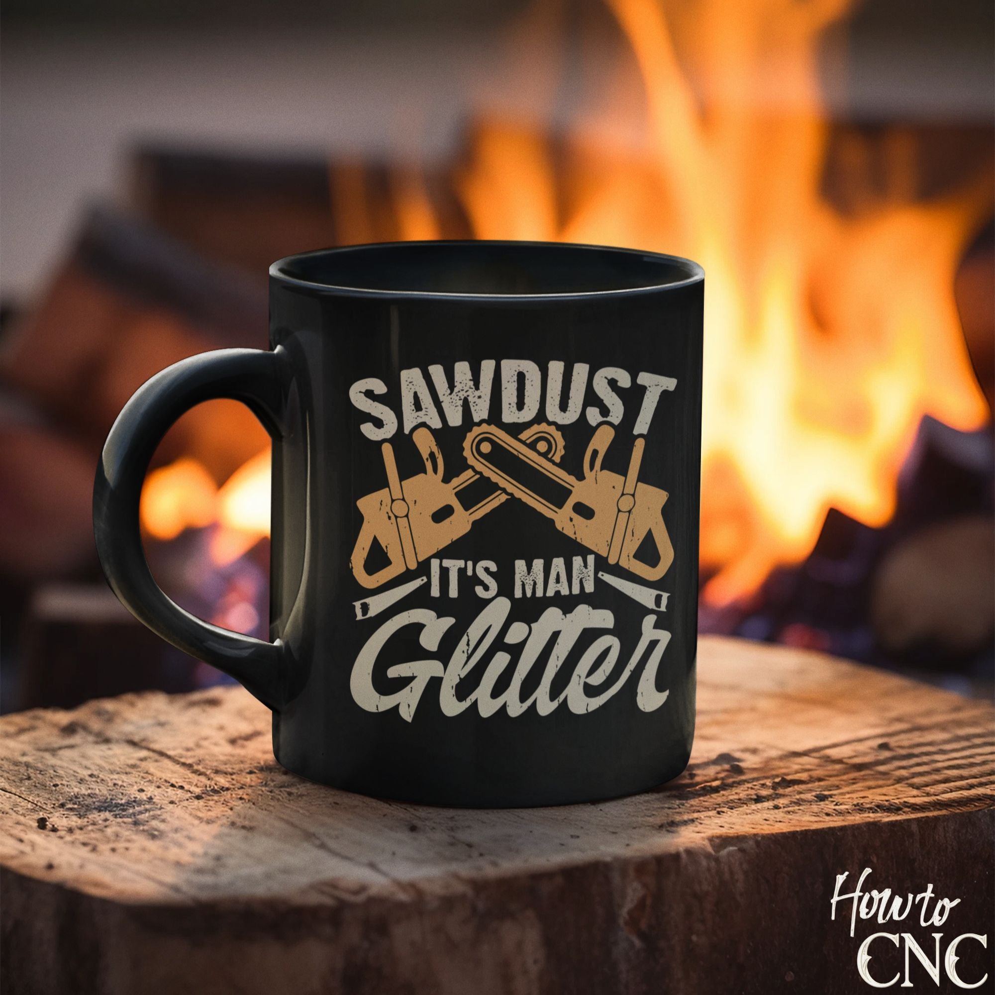 Funny Woodworking Mug - Sawdust Is Man Glitter - Free Shipping