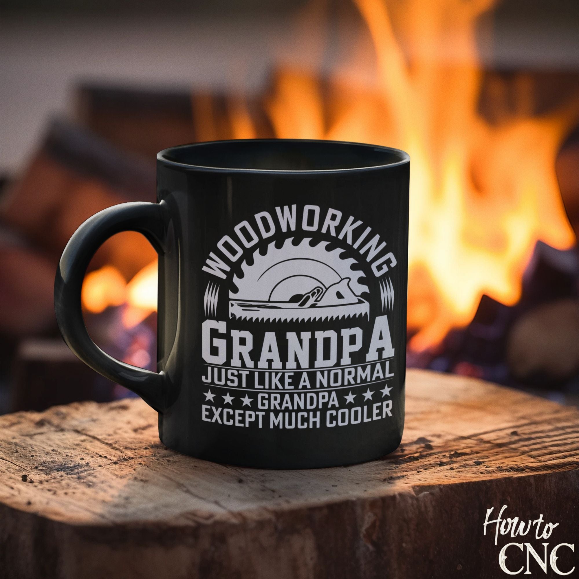 Funny Woodworking Mug - Woodworking Grandpa, Just Like A Normal Grandpa, Except Much Cooler - Free Shipping