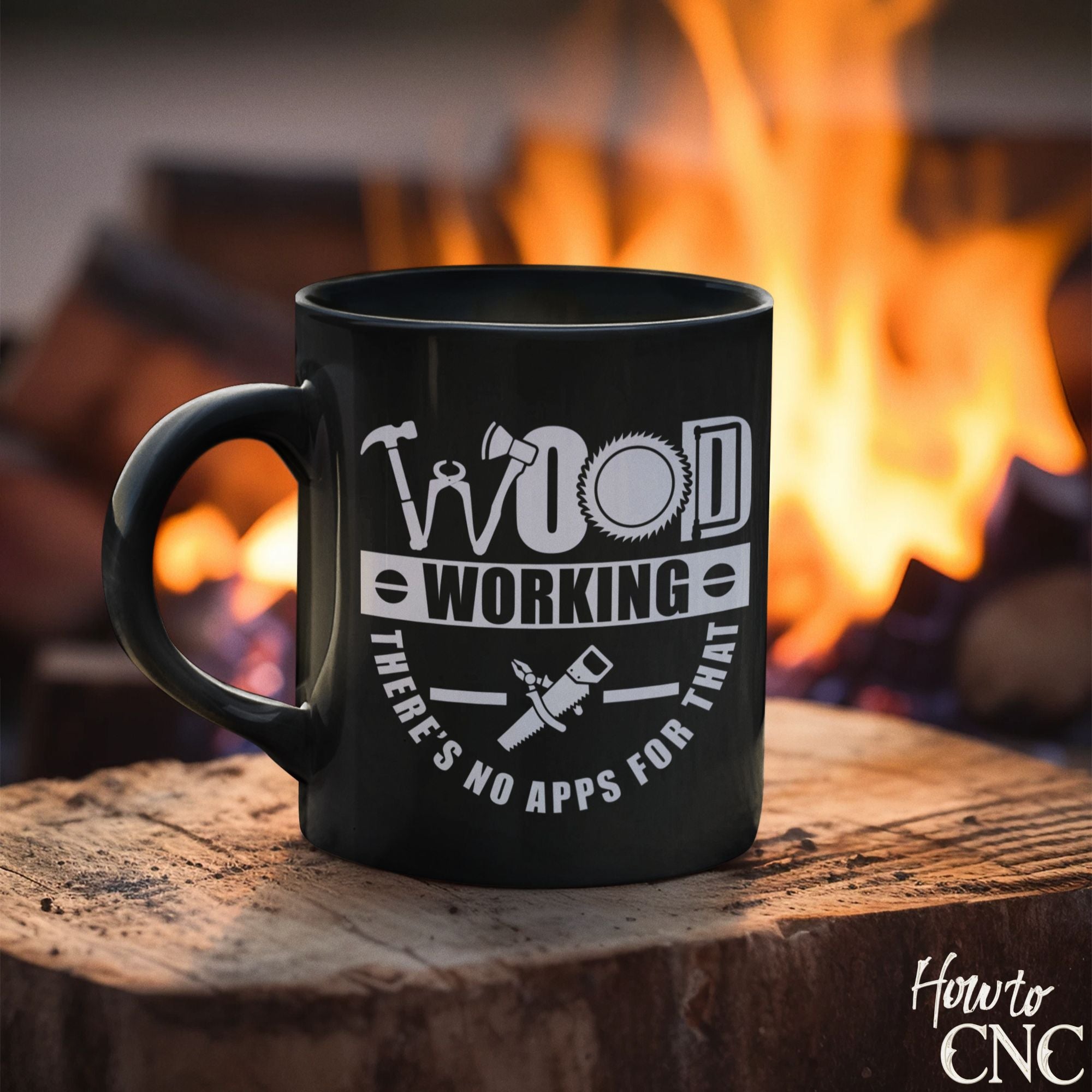 Funny Woodworking Mug - Woodworking There's No Apps For That - Free Shipping