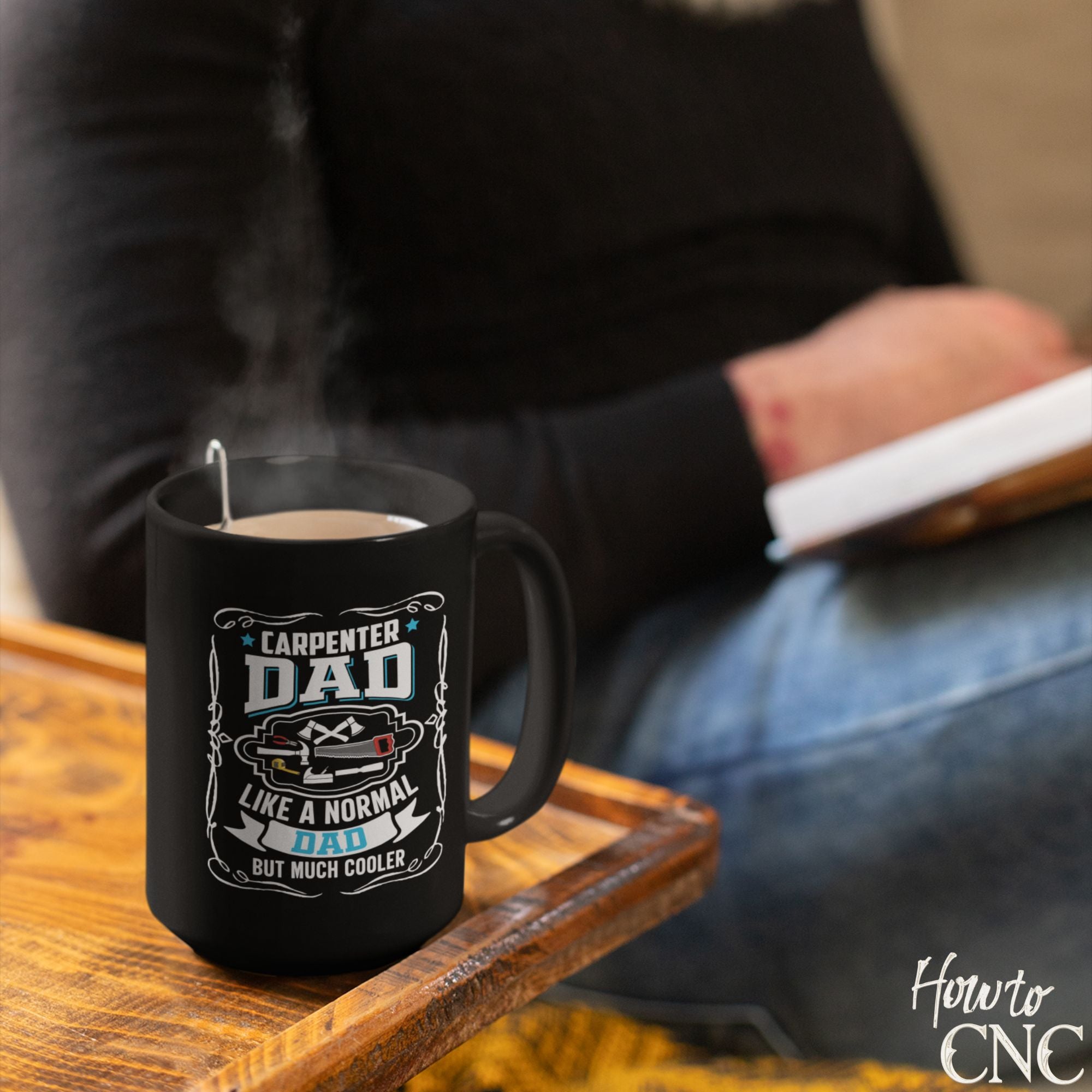 Funny Woodworking Mug - Carpenter Dad Like A Normal Dad But Much Cooler - Free Shipping