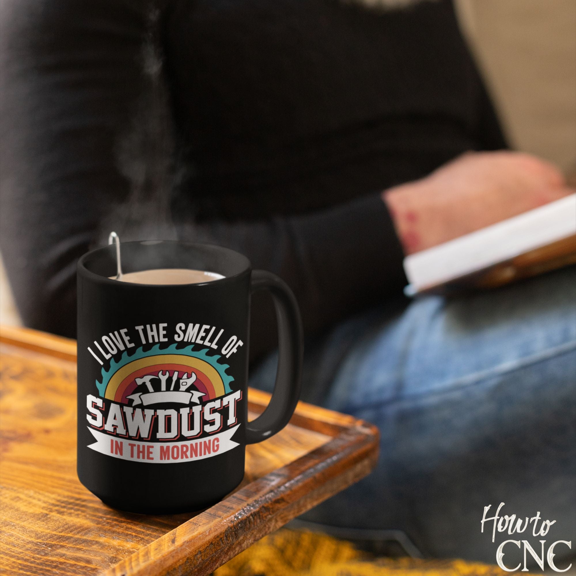 Funny Woodworking Mug - I Love The Smell Of Sawdust In The Morning - Free Shipping