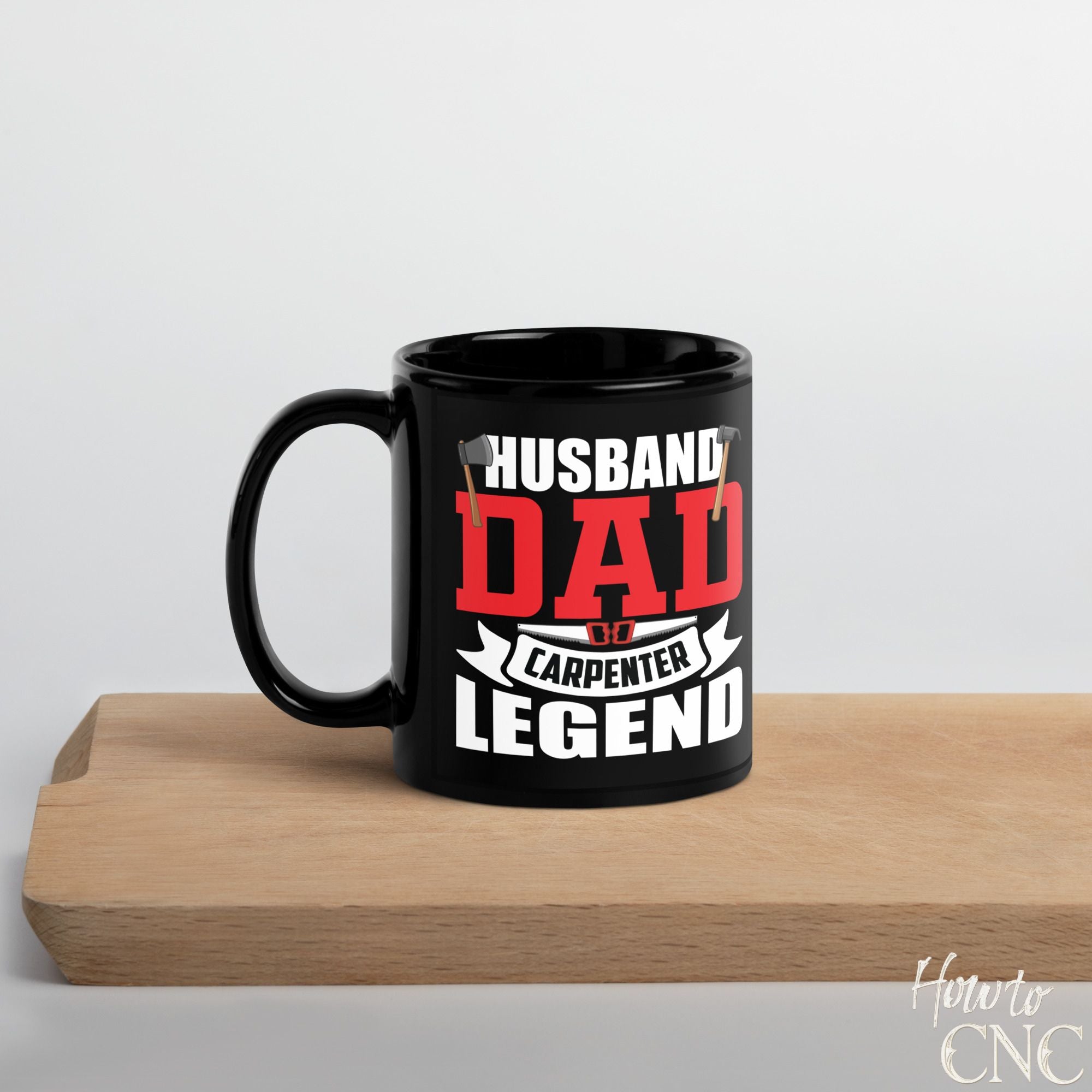 Funny Woodworking Mug - Husband Dad Carpenter Legend - Free Shipping