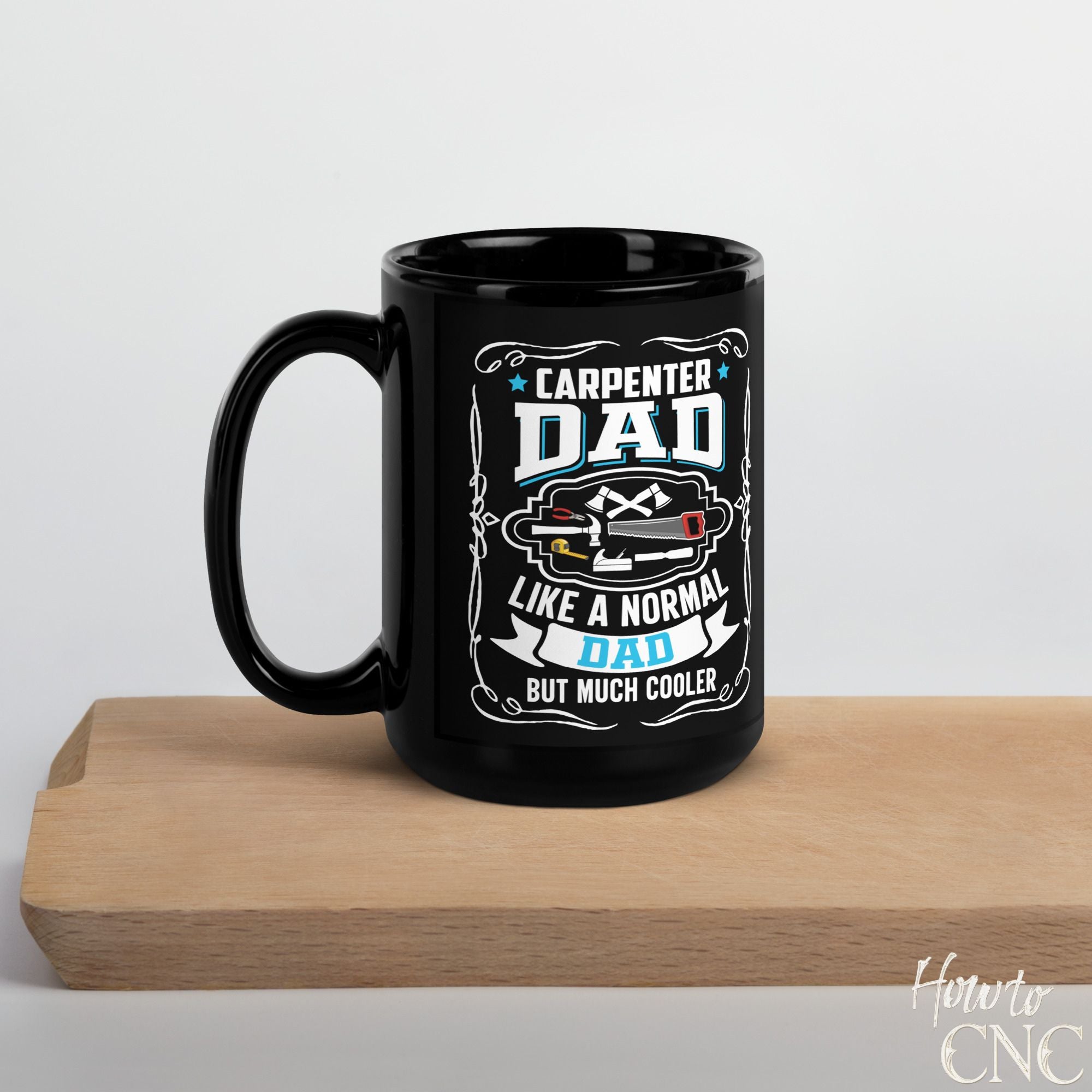 Funny Woodworking Mug - Carpenter Dad Like A Normal Dad But Much Cooler - Free Shipping