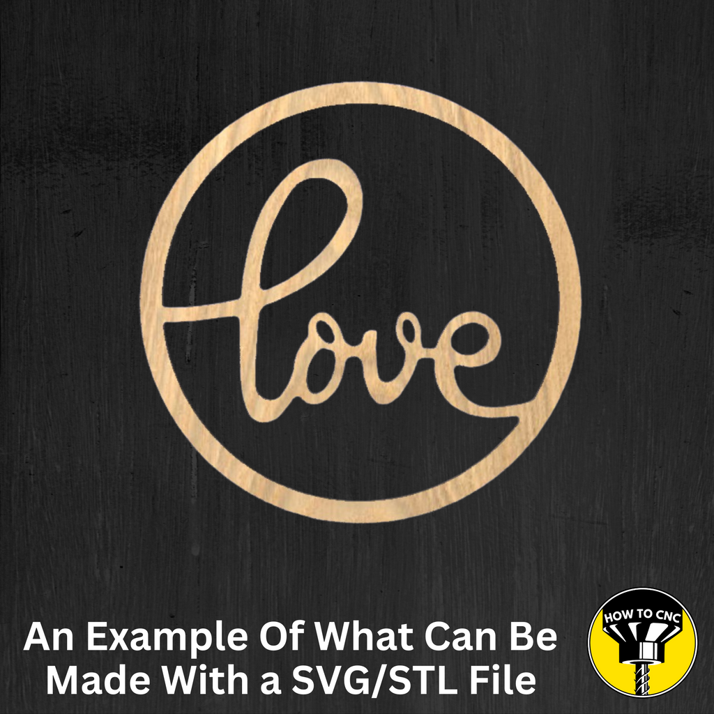 Love Wall Art SVG File #2, CNC Router Wall Love Sign (Digital Download)