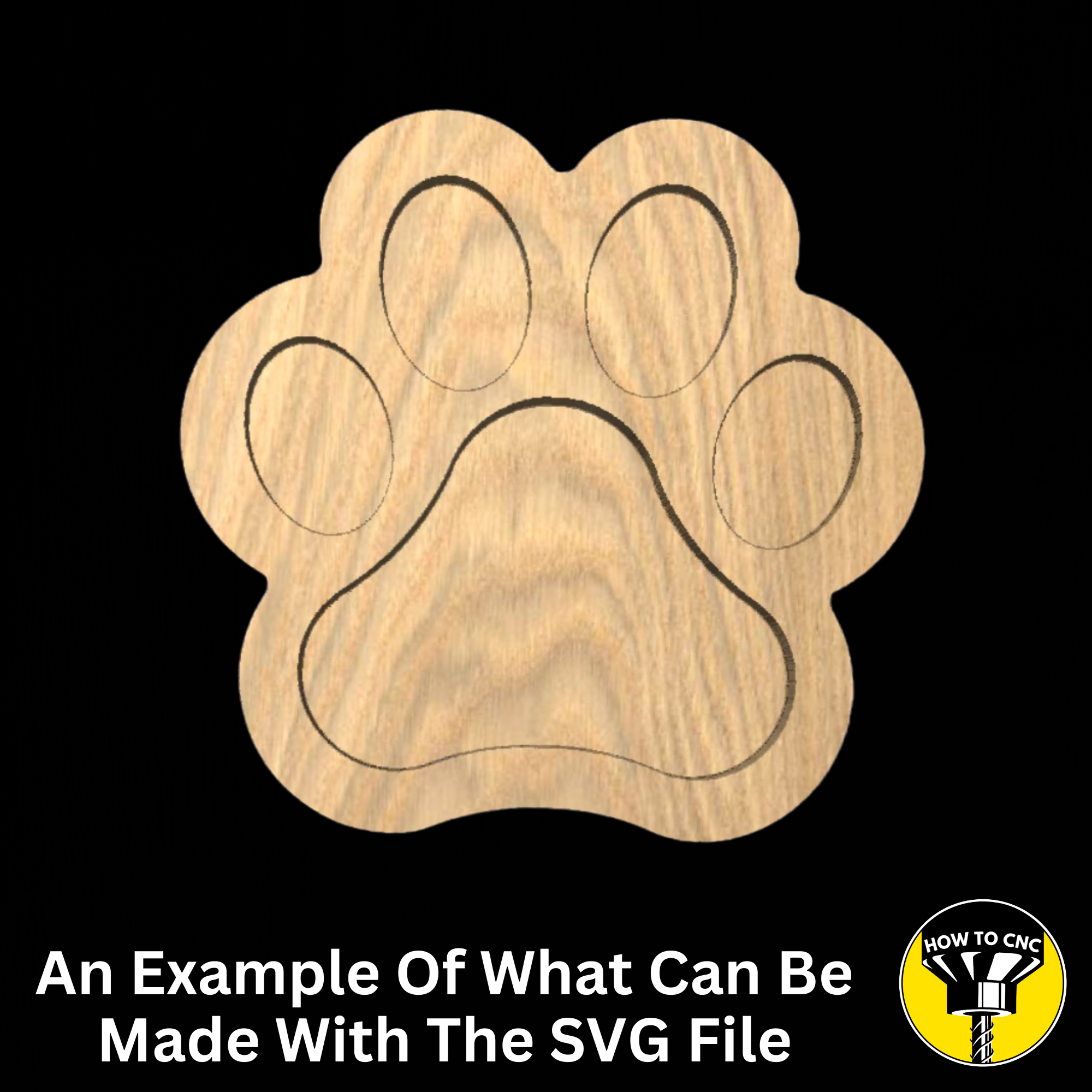 Dog Paw Bowl SVG File, Pet Bowl Router File, CNC Dog Bowl File (Digital Download)