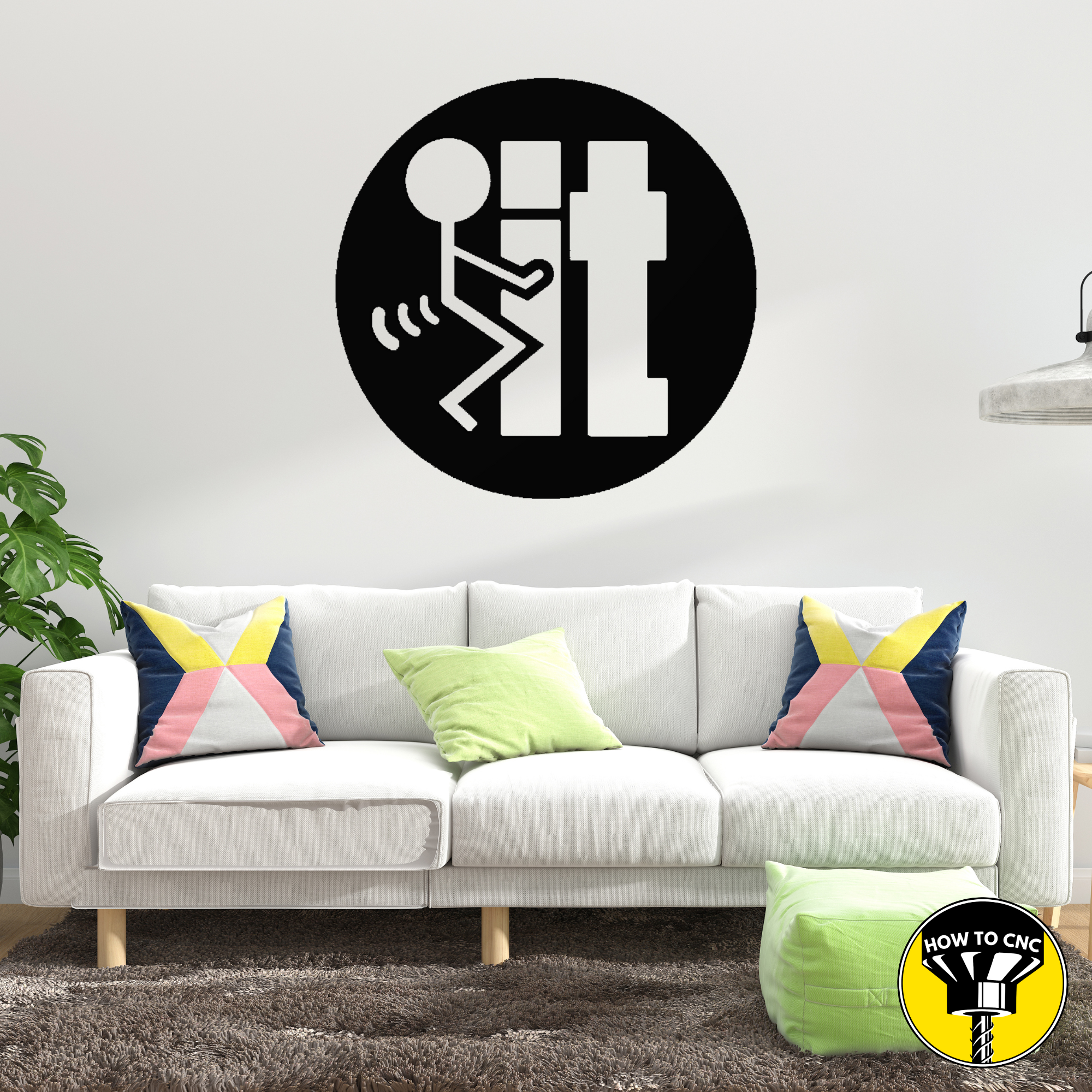 F It STL, SVG, DXF, Funny CNC File, F it Sign, Funny STL Files, Funny Laser Files, CNC Router Sign (Digital Download)