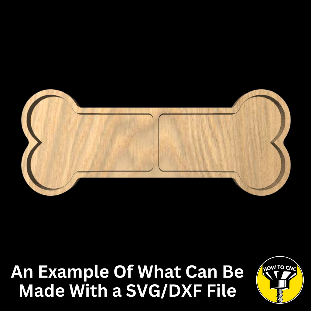Dog Bone Bowl SVG File, Pet Bowl Router File, CNC Dog Bowl File (Digital Download)