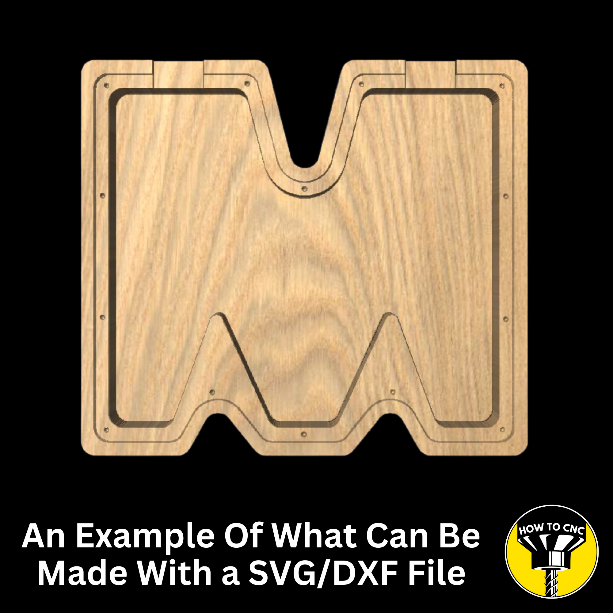 Letter M Money Box SVG File for CNC Router, Alphabet Money Box CNC SVG, Money Box Router File, (Digital Download)