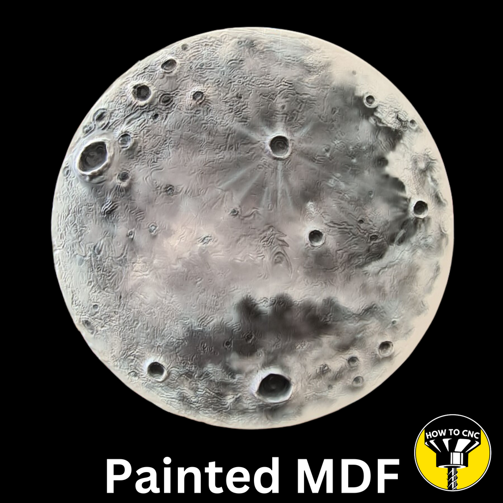 3D Dome Moon STL File for CNC & 3D Printing, CNC Wall Art Decor (Digital Download)