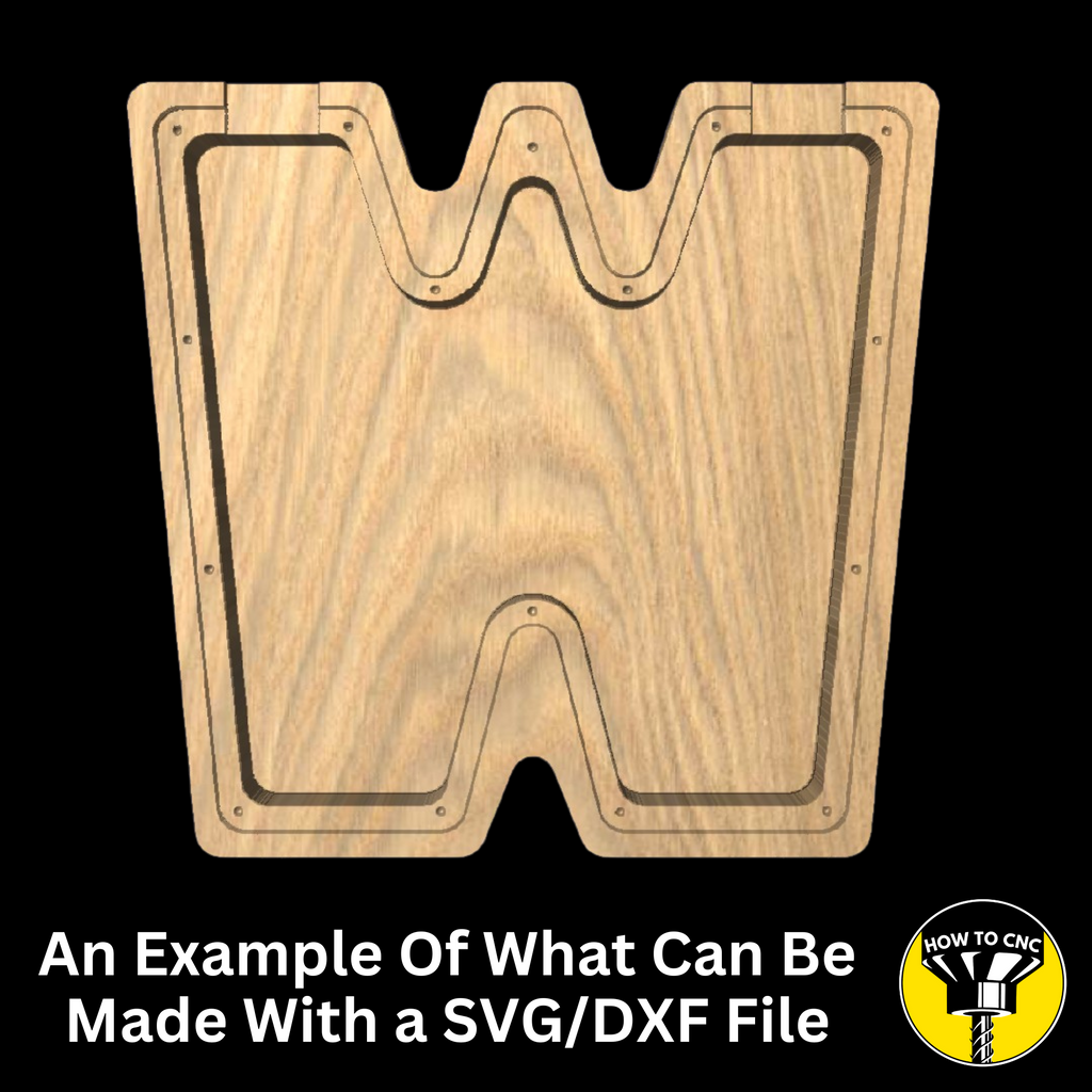 Letter W Money Box SVG File for CNC Router, Alphabet Money Box CNC SVG, Money Box Router File, (Digital Download)