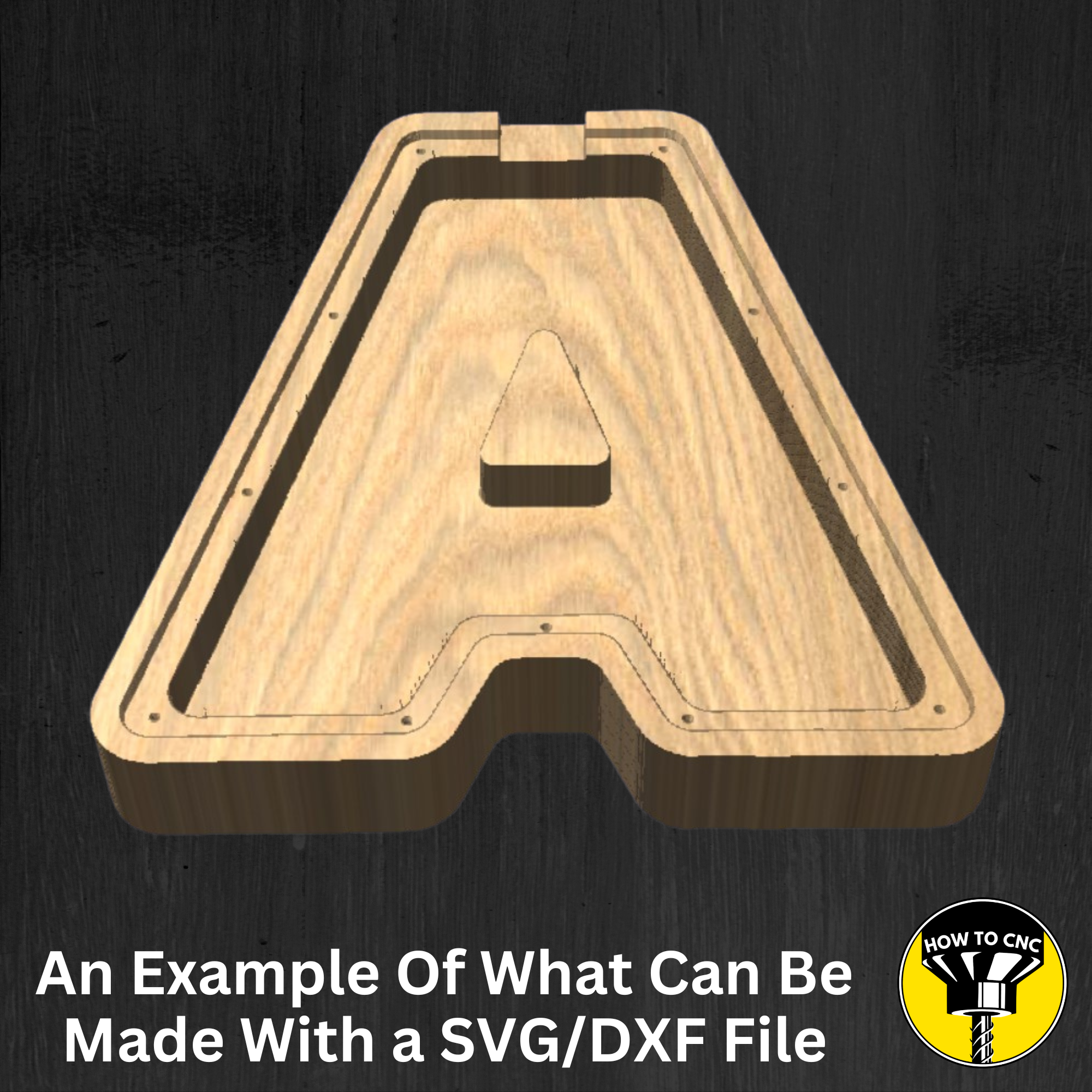 Letter A Money Box SVG File for CNC Router, Alphabet Money Box CNC SVG, Money Box Router File, (Digital Download)