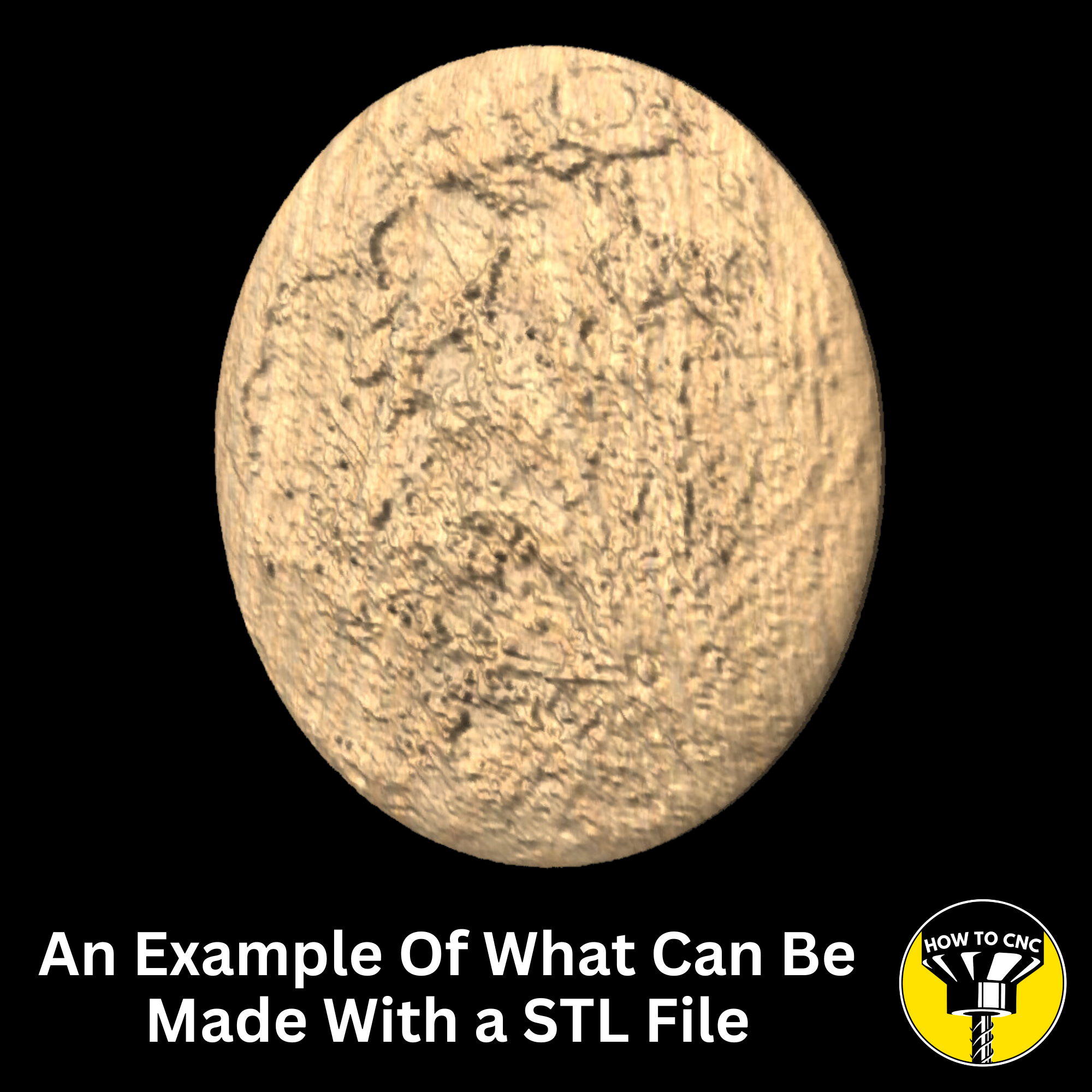 3D Dome Moon STL File for CNC & 3D Printing, CNC Wall Art Decor (Digital Download)