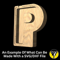 Letter P Money Box CNC File, Money Box SVG File, Money Box File, Kids Money Box Router File, (Digital Download)