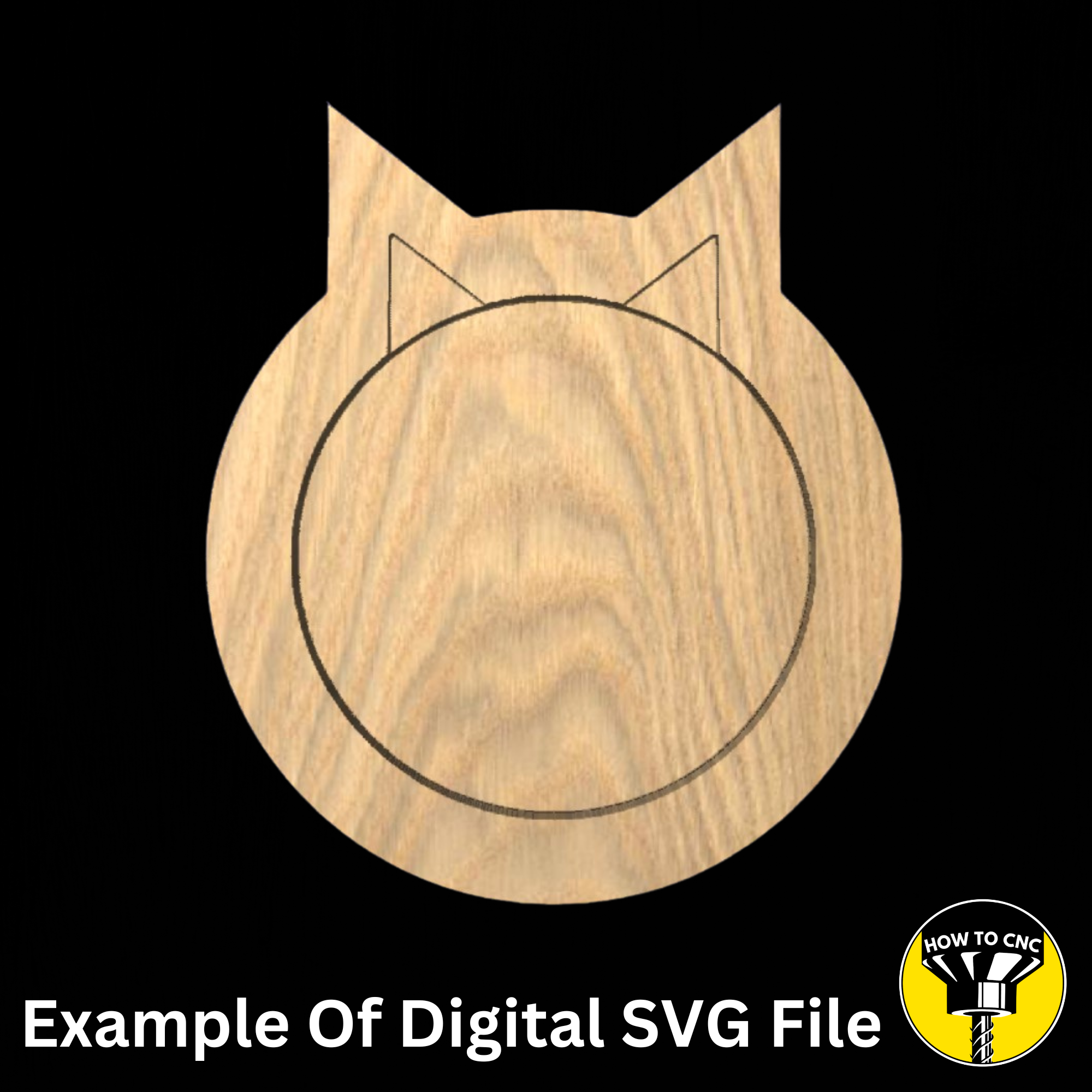 Cat Bowl SVG File, CNC Pet Bowl File, Cat Bowl Router File (Digital Download)