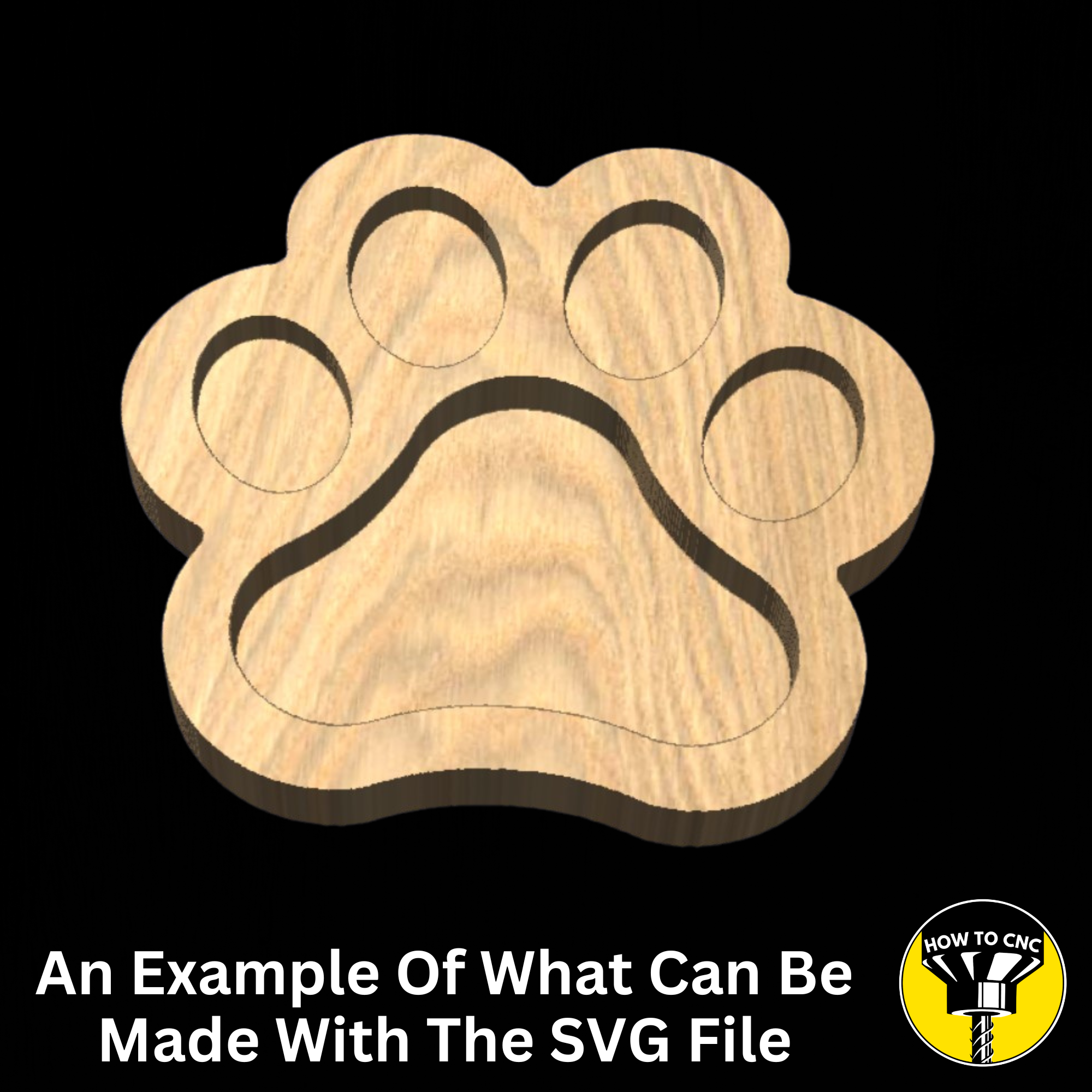 Dog Paw Bowl SVG File, Pet Bowl Router File, CNC Dog Bowl File (Digital Download)