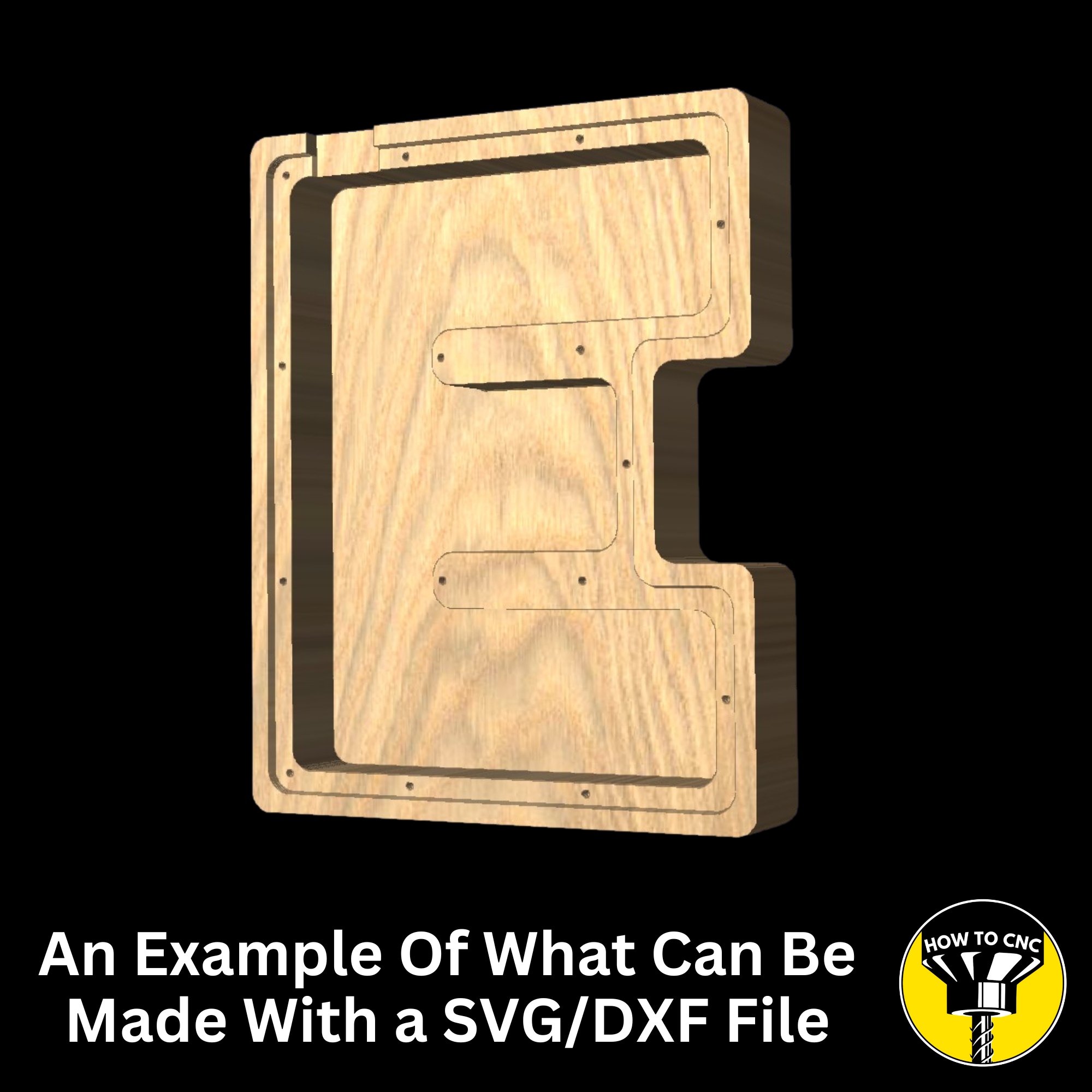 Letter E Money Box SVG File for CNC Router, Alphabet Money Box CNC SVG, Money Box Router File, (Digital Download)