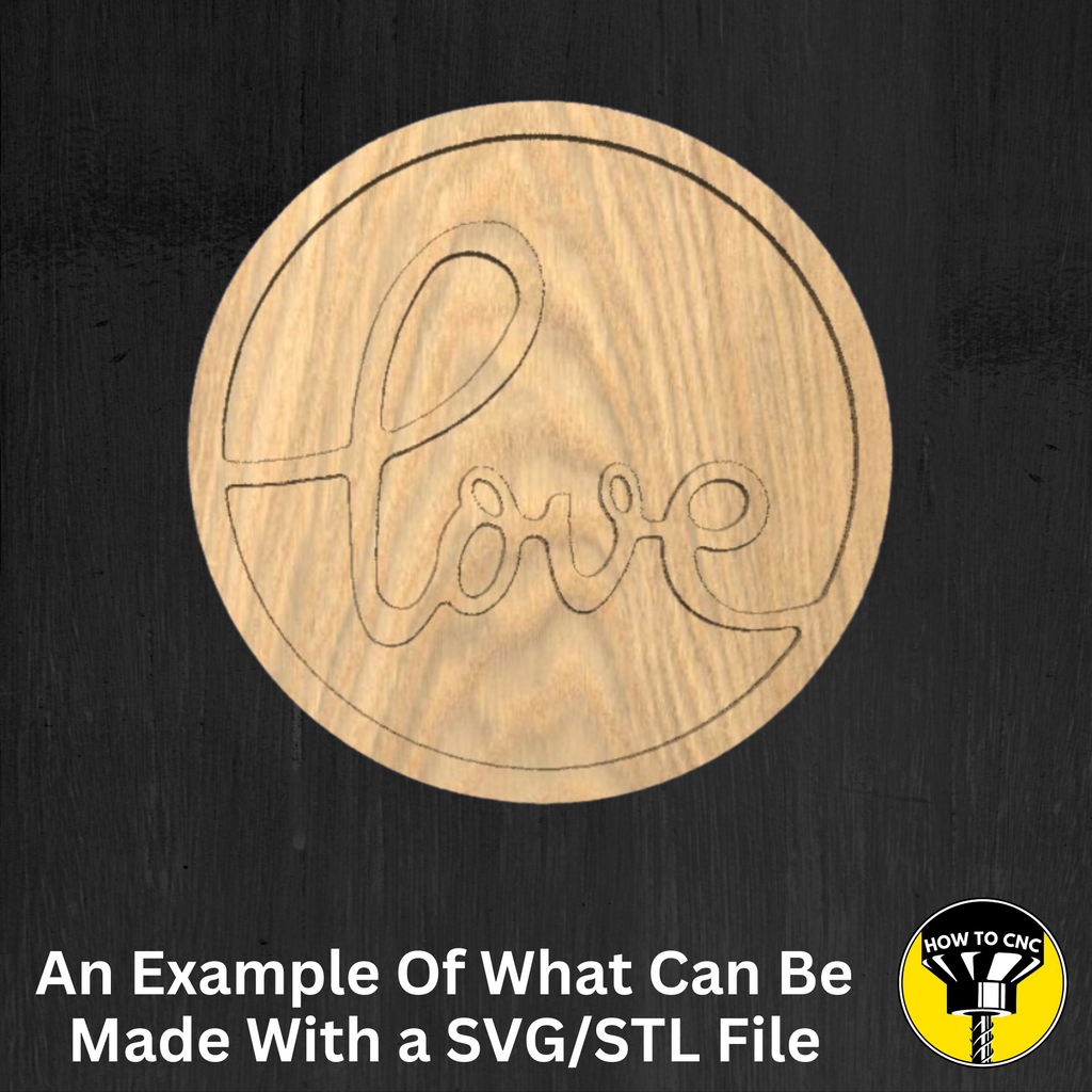Love Wall Art SVG File #2, CNC Router Wall Love Sign (Digital Download)