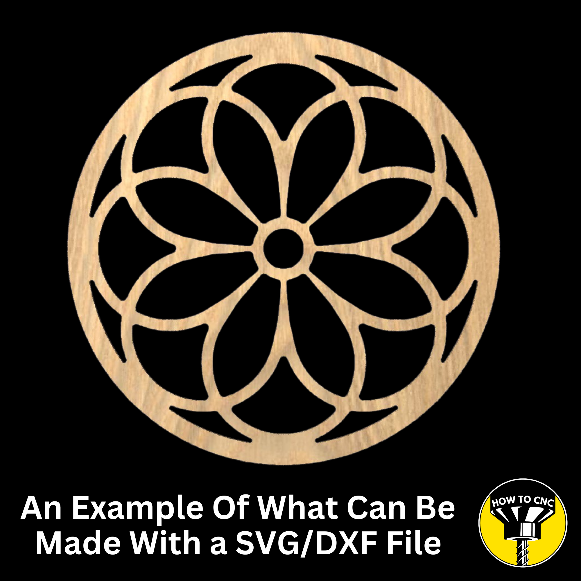 Round Mirror Frame SVG File, CNC Router Mirror Frame File, Mirror Frame File (Digital Download)