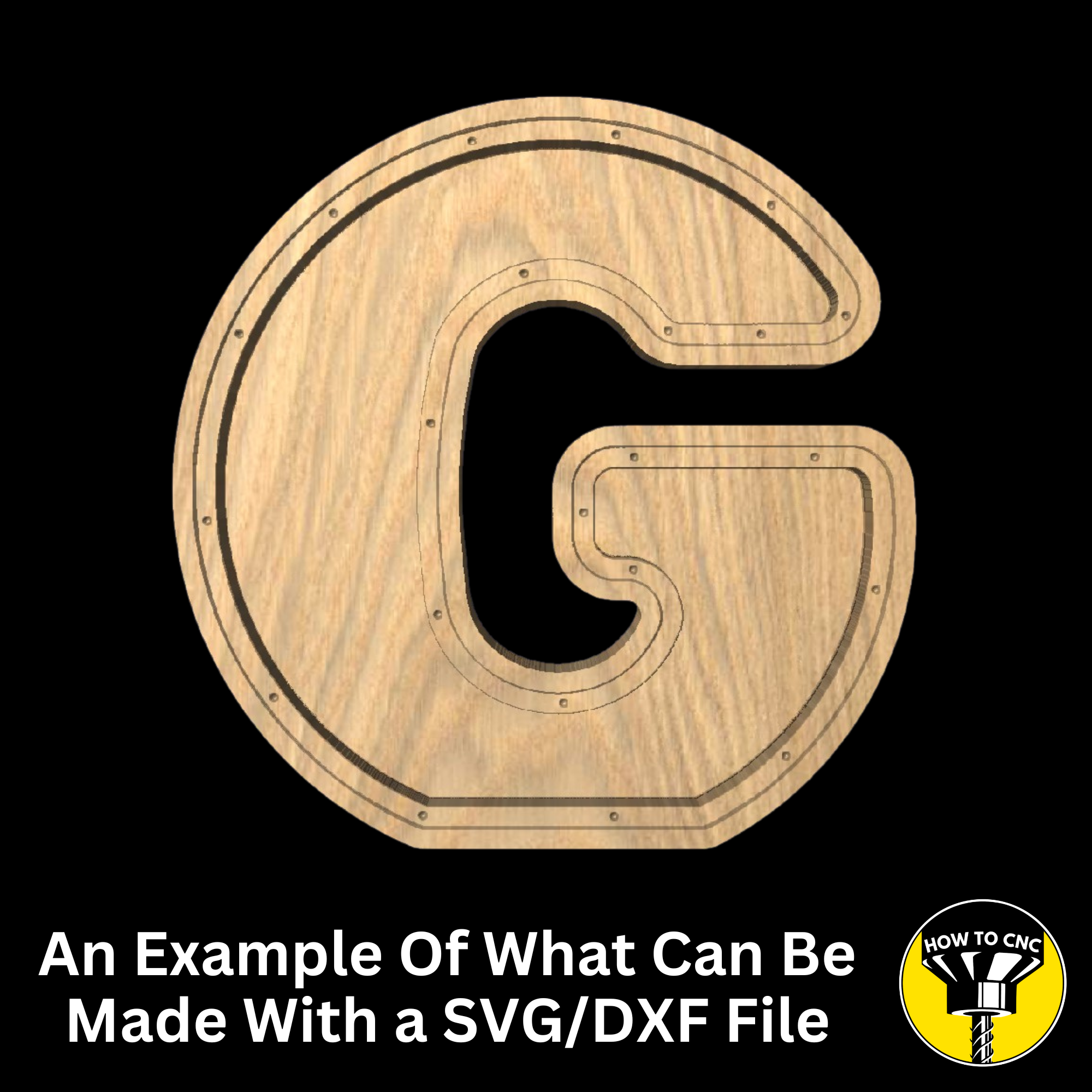 Letter G Money Box SVG File for CNC Router, Alphabet Money Box CNC SVG, Money Box Router File, (Digital Download)