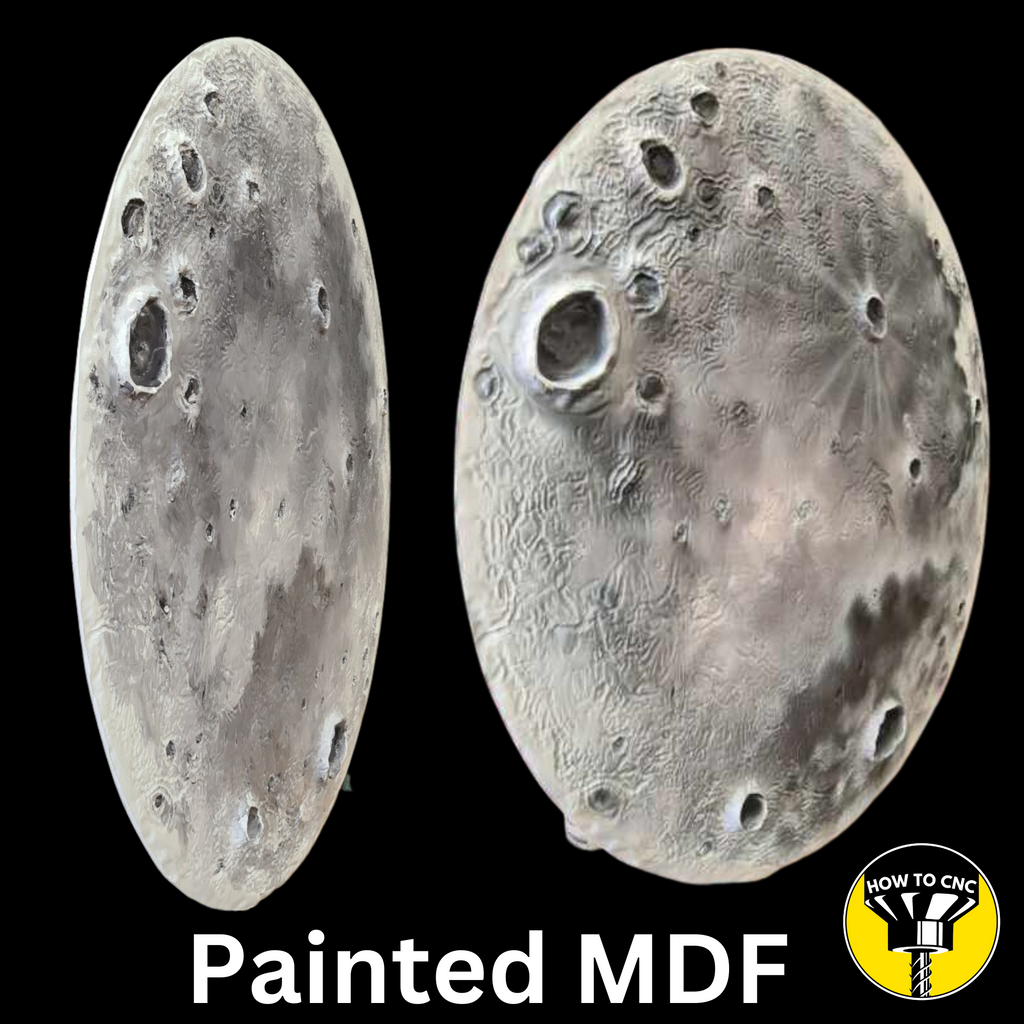 3D Dome Moon STL File for CNC & 3D Printing, CNC Wall Art Decor (Digital Download)