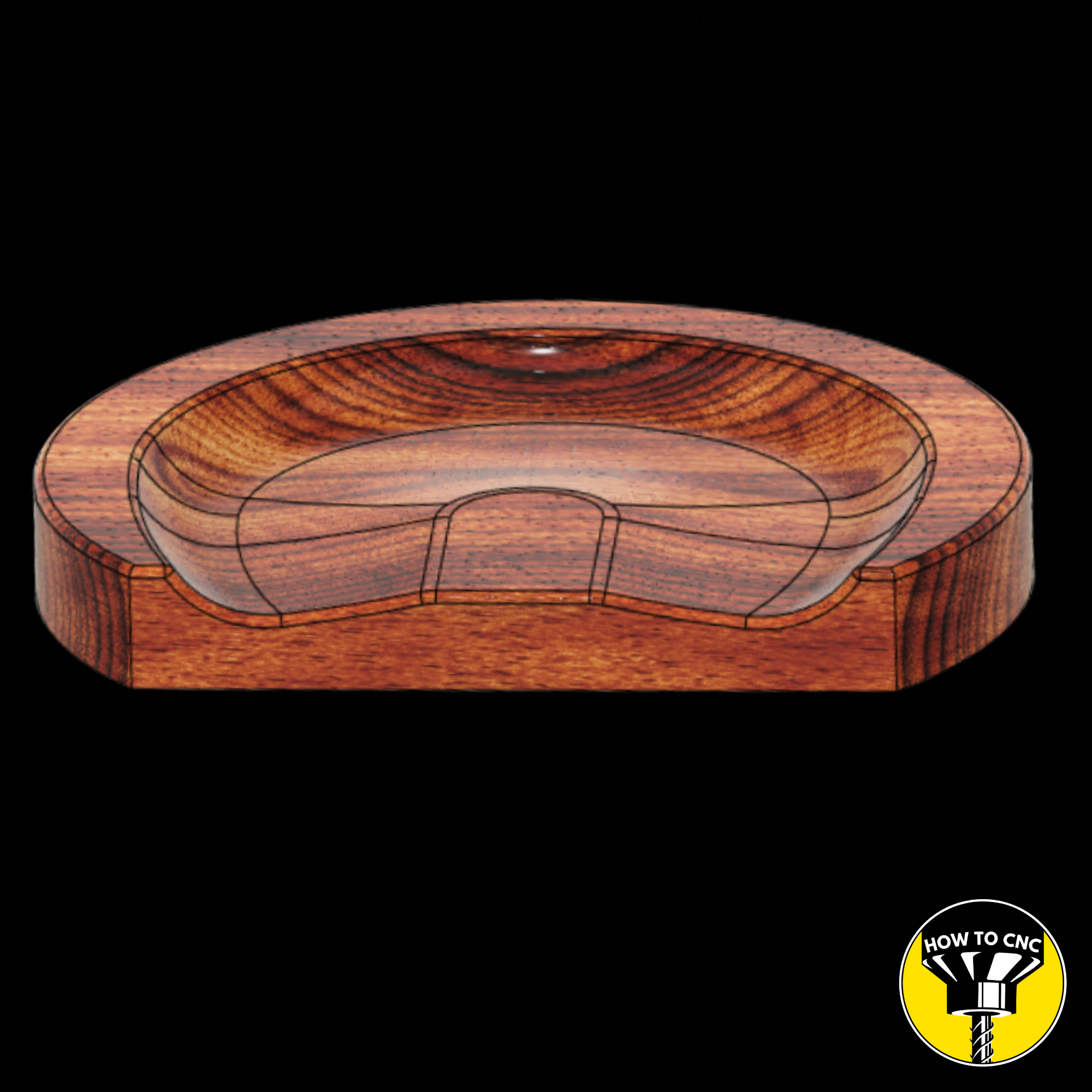 Bar Stool Seat STL File, CNC Furniture Files, Bar Stool Seat CNC Router File (Digital Download)