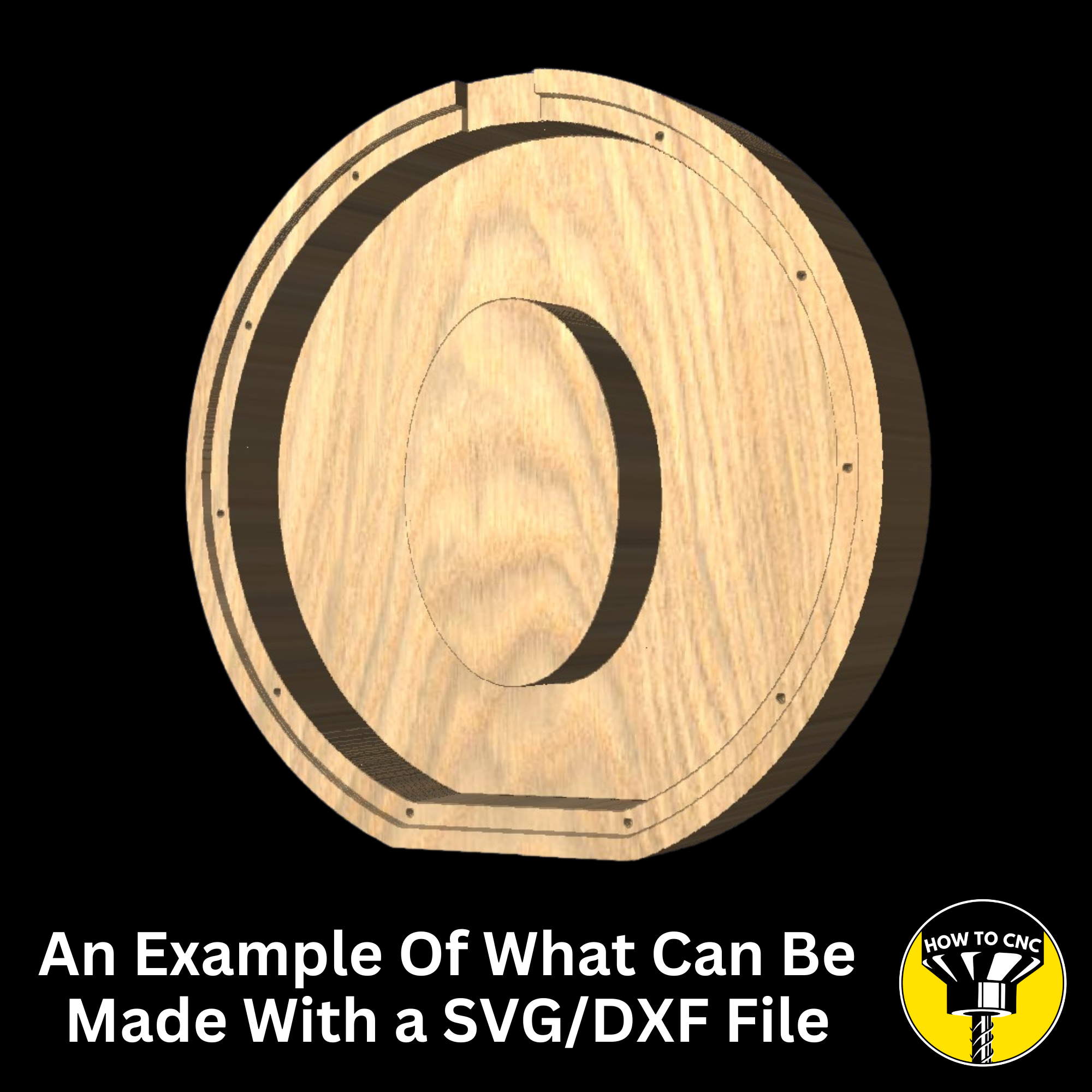 Letter O Money Box SVG File for CNC Router, Alphabet Money Box CNC SVG, Money Box Router File, (Digital Download)