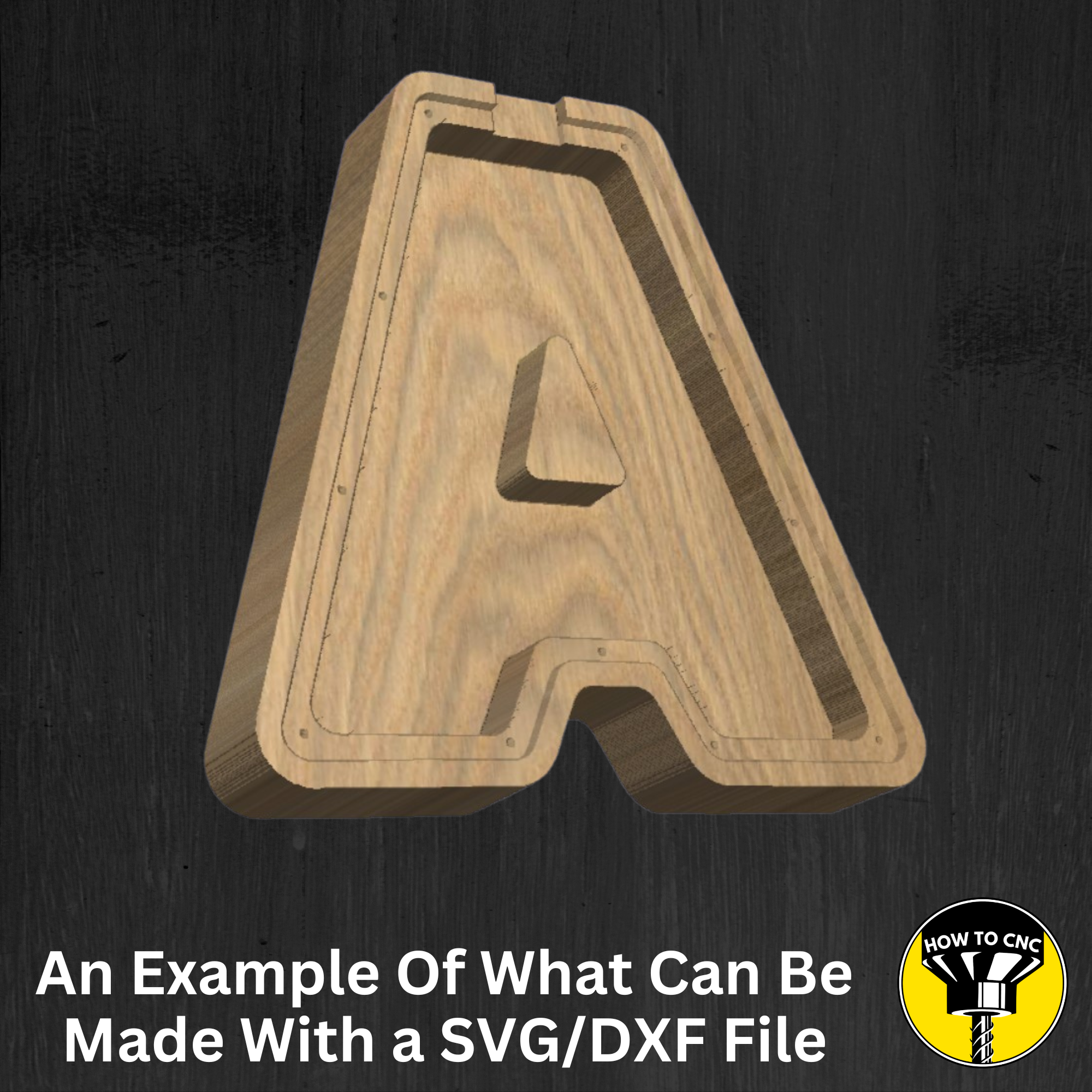 Letter A Money Box SVG File for CNC Router, Alphabet Money Box CNC SVG, Money Box Router File, (Digital Download)