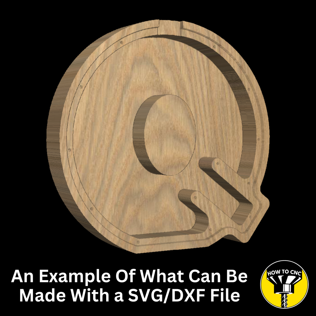 Letter Q Money Box SVG File for CNC Router, Alphabet Money Box CNC SVG, Money Box Router File, (Digital Download)