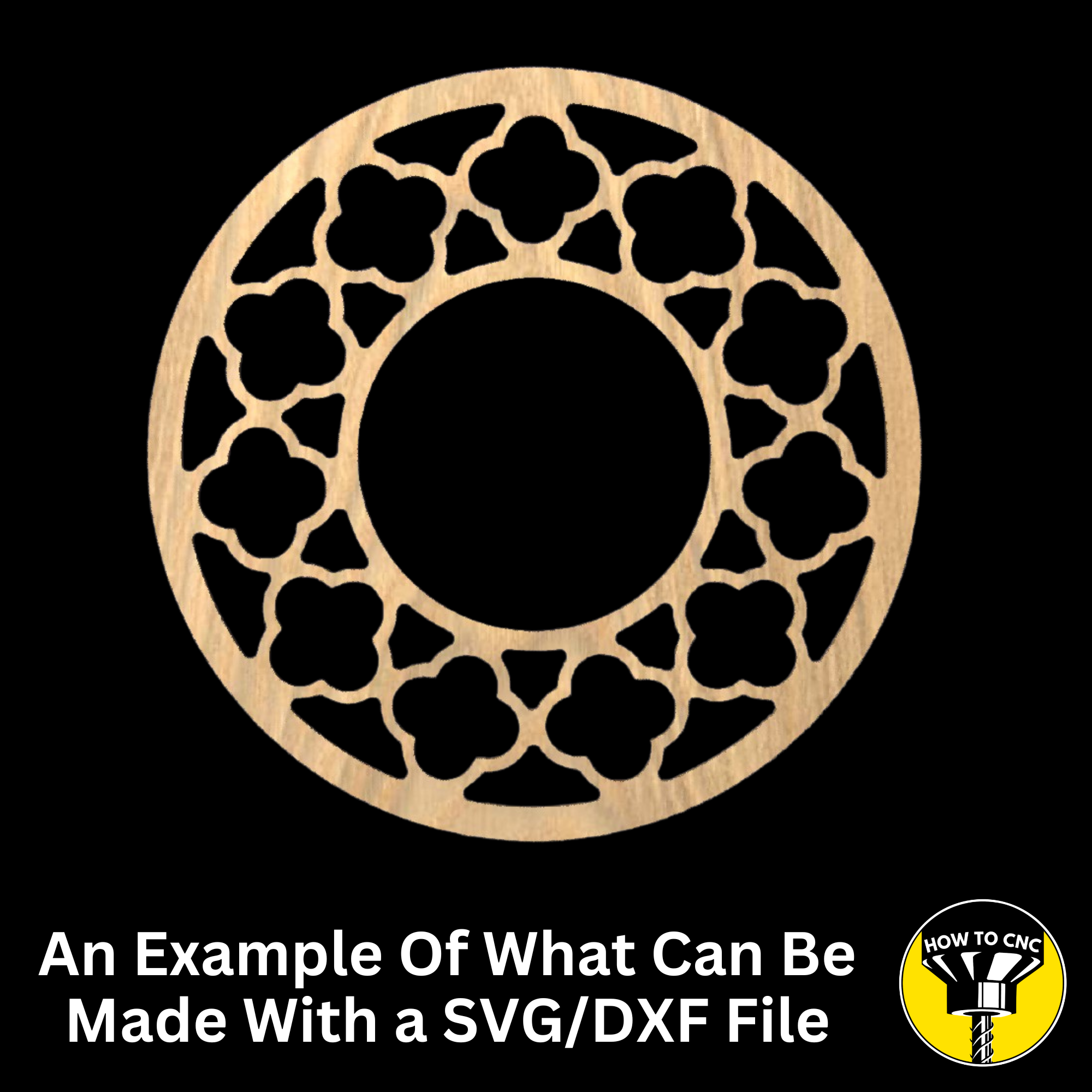 Round Mirror Frame SVG File, CNC Router Mirror Frame, Mirror Frame File (Digital Download)
