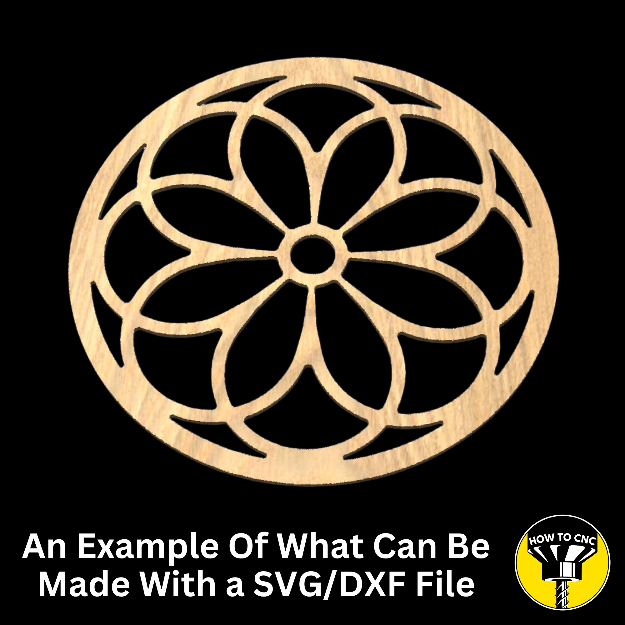 Round Mirror Frame SVG File, CNC Router Mirror Frame File, Mirror Frame File (Digital Download)