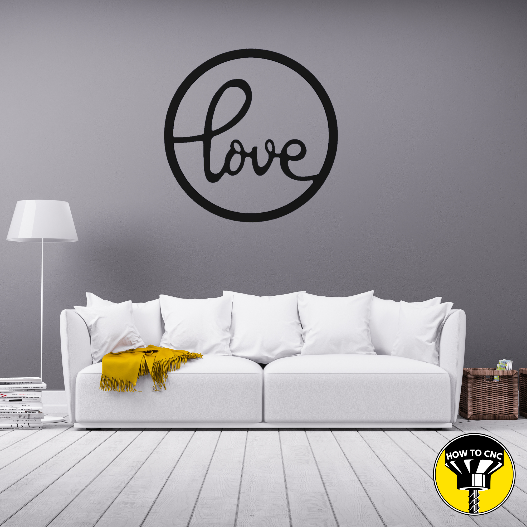 Love Wall Art SVG File #2, CNC Router Wall Love Sign (Digital Download)