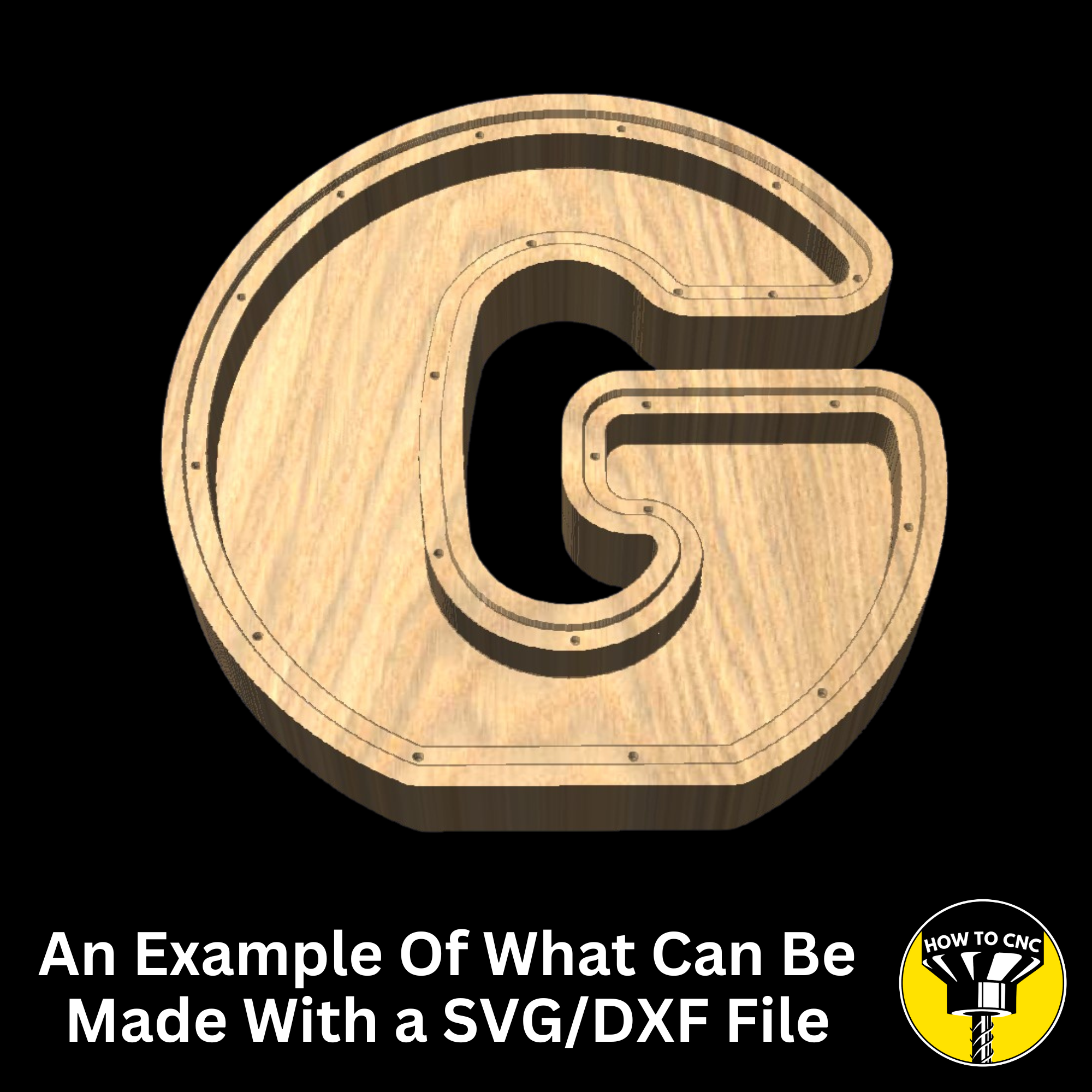 Letter G Money Box SVG File for CNC Router, Alphabet Money Box CNC SVG, Money Box Router File, (Digital Download)