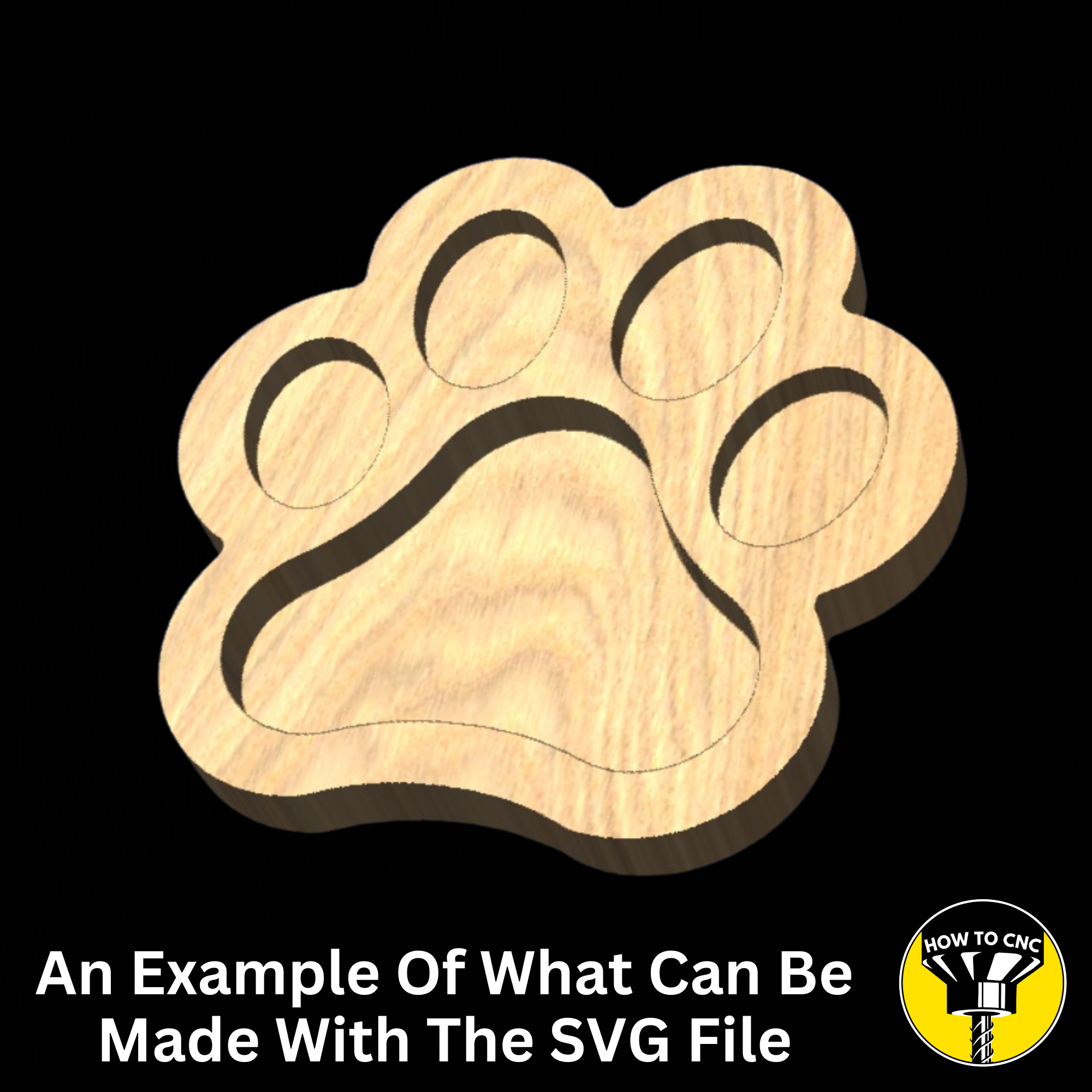 Dog Paw Bowl SVG File, Pet Bowl Router File, CNC Dog Bowl File (Digital Download)