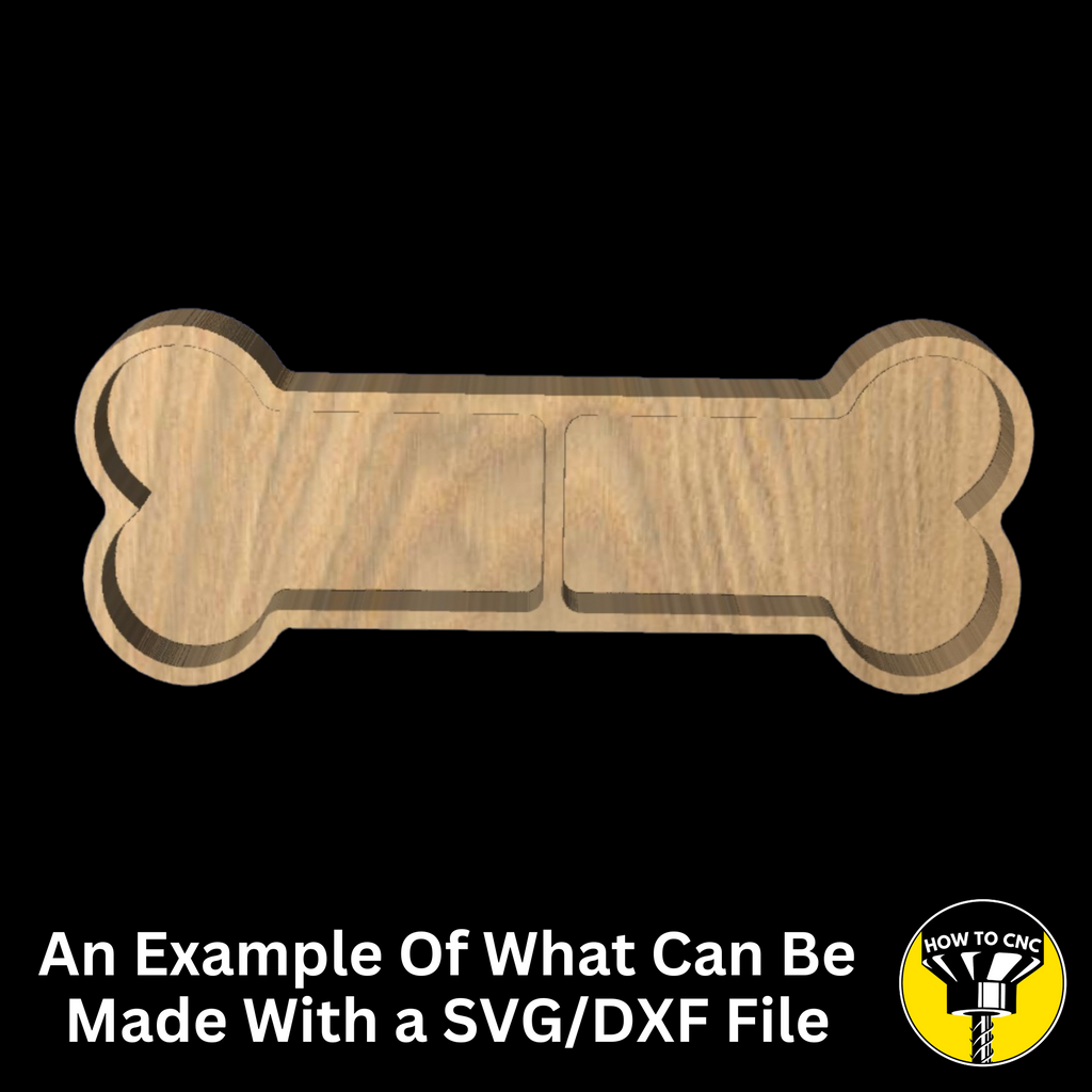 Dog Bone Bowl SVG File, Pet Bowl Router File, CNC Dog Bowl File (Digital Download)