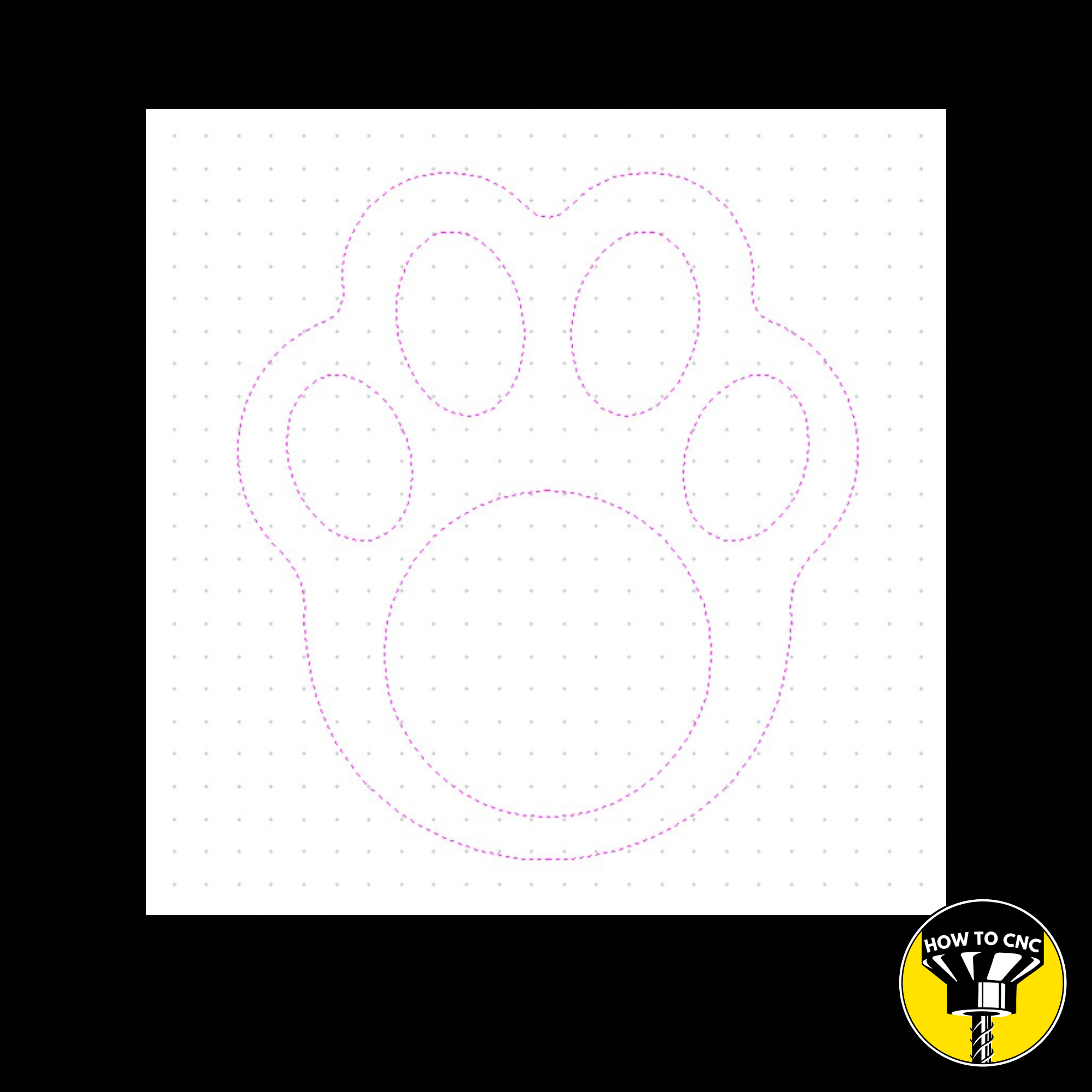 Cat Paw Bowl SVG File, CNC Pet Bowl File, Pet Bowl CNC Router File (Digital Download)