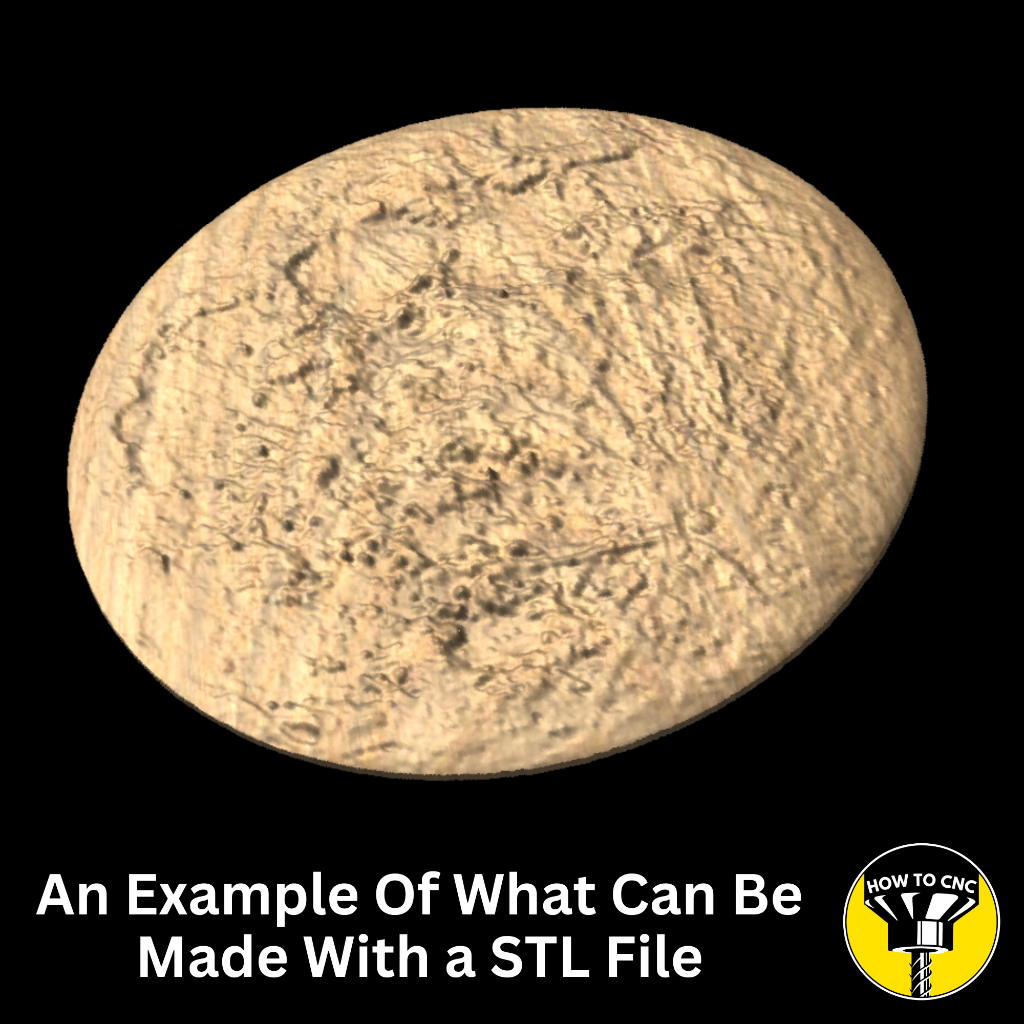 3D Dome Moon STL File for CNC & 3D Printing, CNC Wall Art Decor (Digital Download)