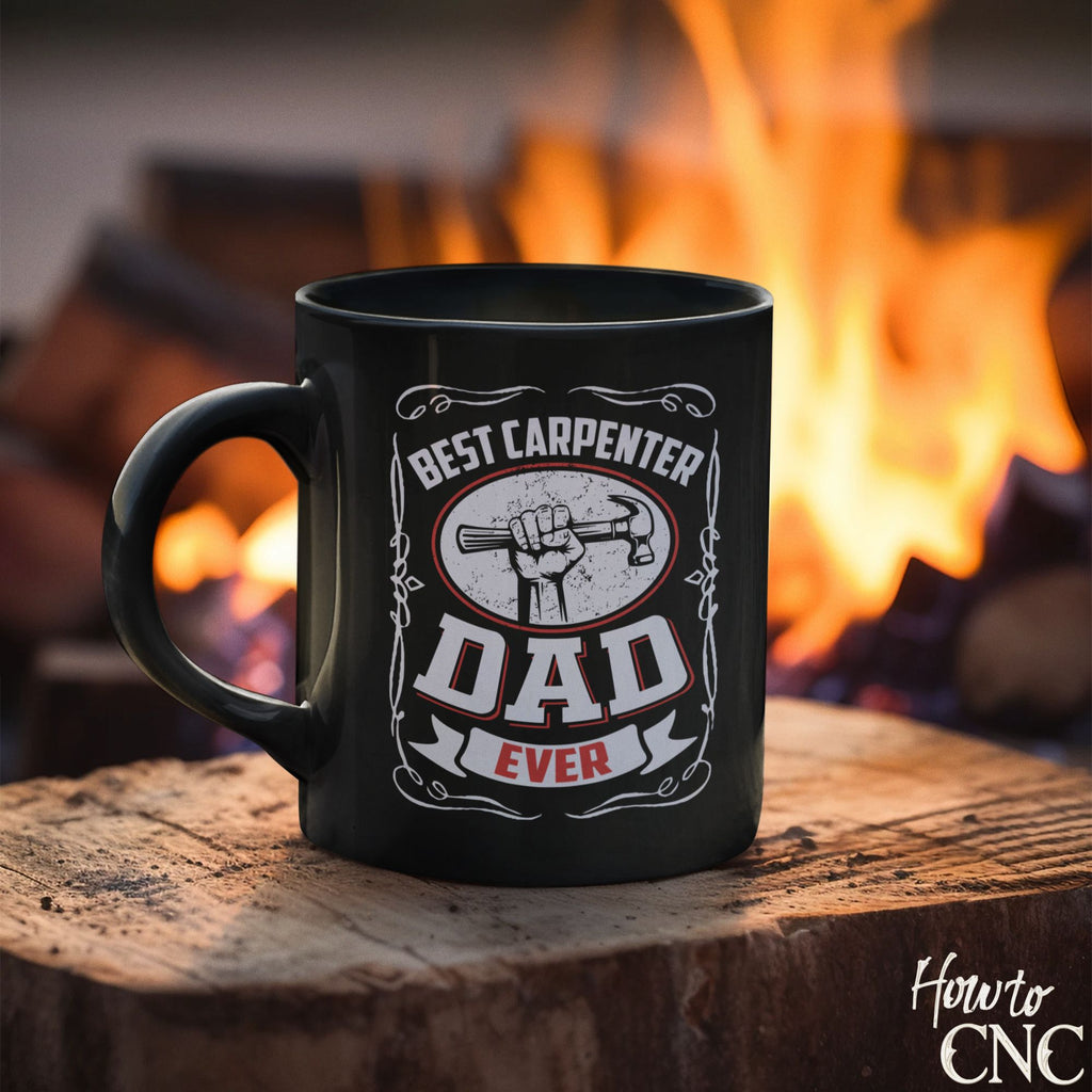 Funny Woodworking Mug - Best Carpenter Dad Ever Coffee Mug - Free Shipping