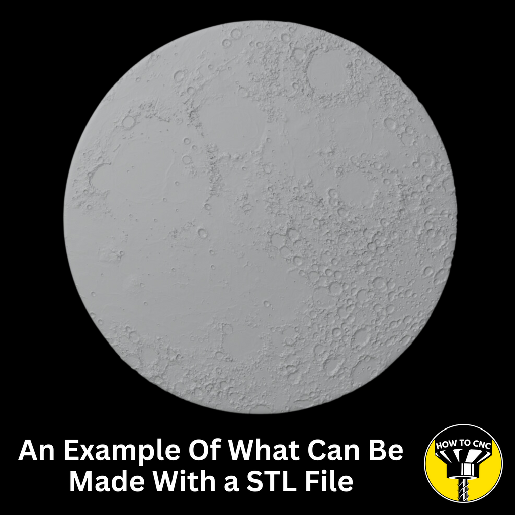 3D Dome Moon STL File for CNC & 3D Printing, CNC Wall Art Decor (Digital Download)