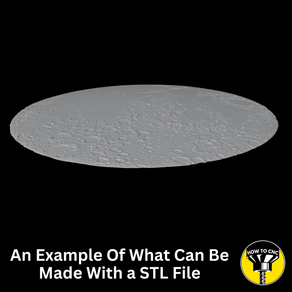 3D Dome Moon STL File for CNC & 3D Printing, CNC Wall Art Decor (Digital Download)