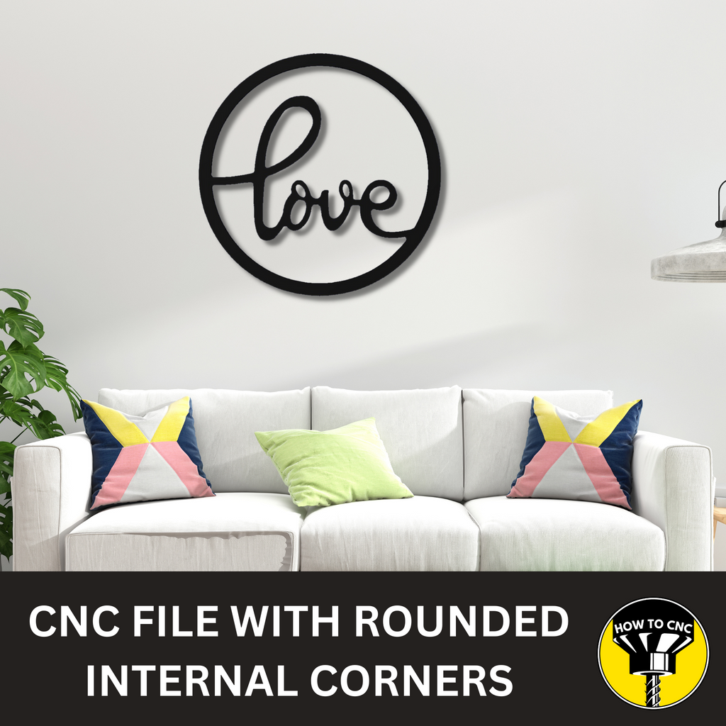 Love Wall Art SVG File #2, CNC Router Wall Love Sign (Digital Download)