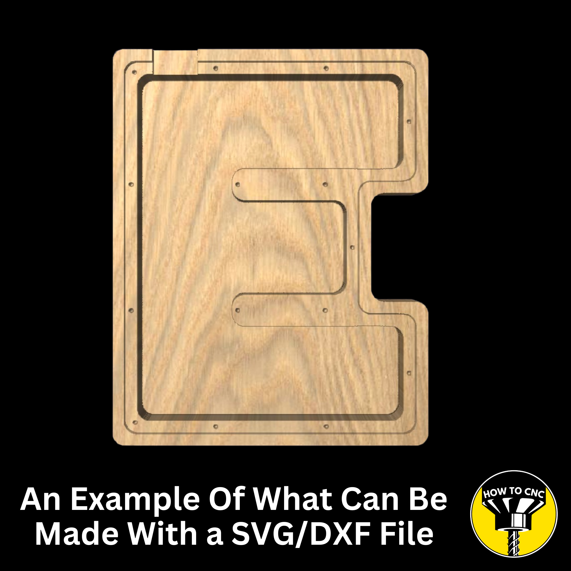 Letter E Money Box SVG File for CNC Router, Alphabet Money Box CNC SVG, Money Box Router File, (Digital Download)