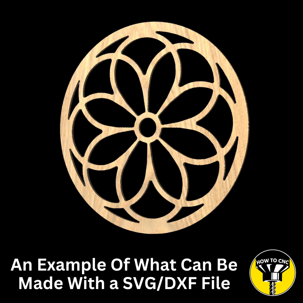 Round Mirror Frame SVG File, CNC Router Mirror Frame File, Mirror Frame File (Digital Download)