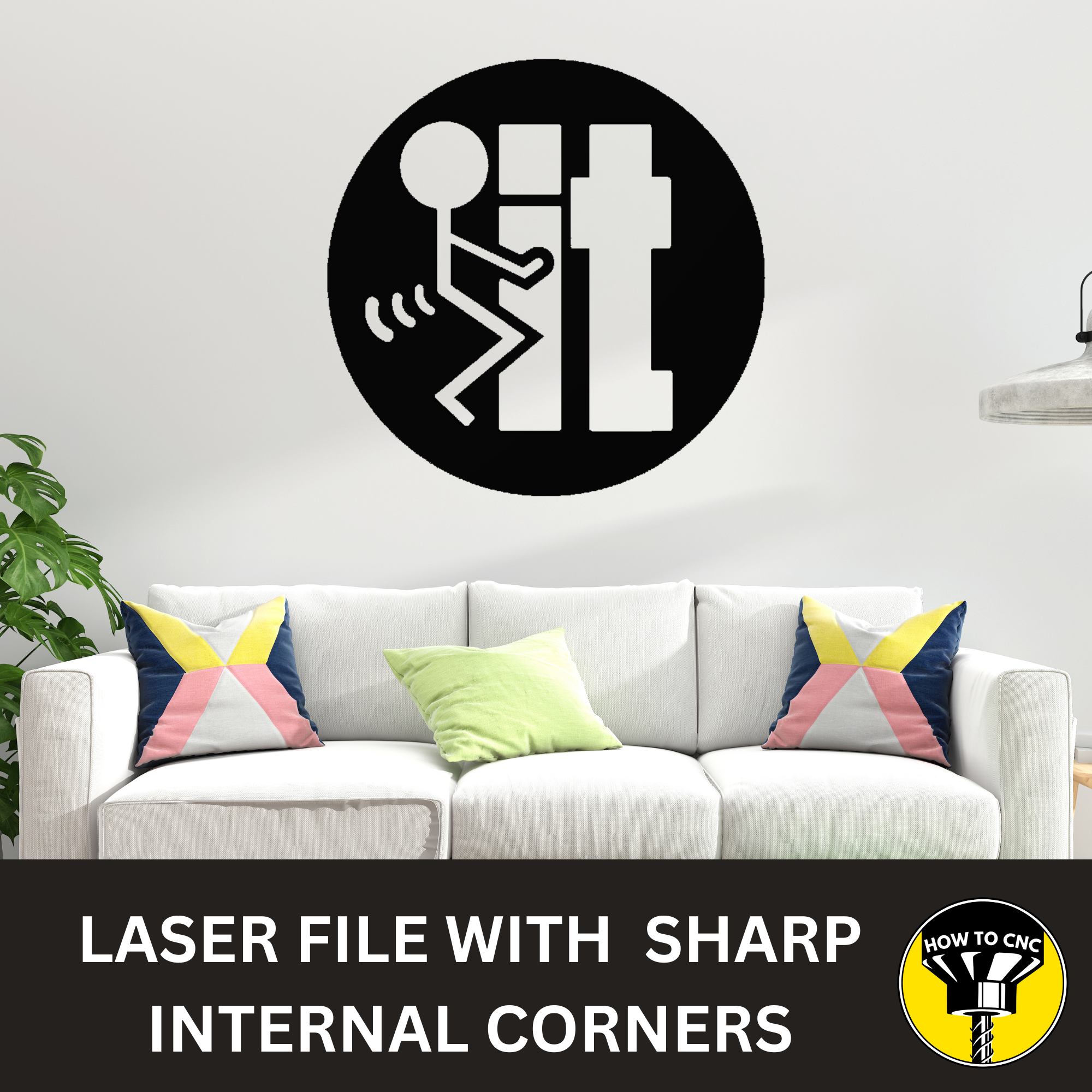 F It STL, SVG, DXF, Funny CNC File, F it Sign, Funny STL Files, Funny Laser Files, CNC Router Sign (Digital Download)