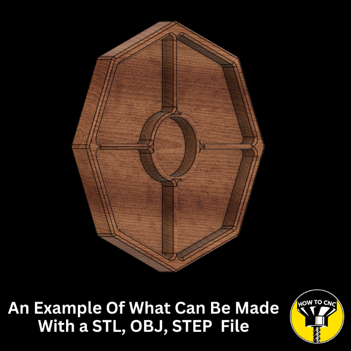 Hexagon Serving Tray CNC File, Serving Tray STL File, CNC Router File (Digital Download)