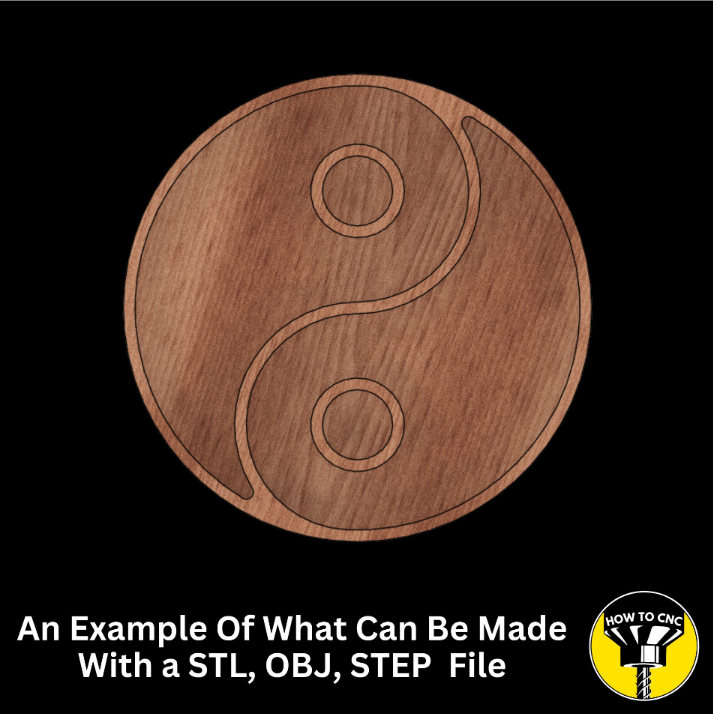 Yin Yang Plant Holder STL File, CNC Router Planter (Digital Download)