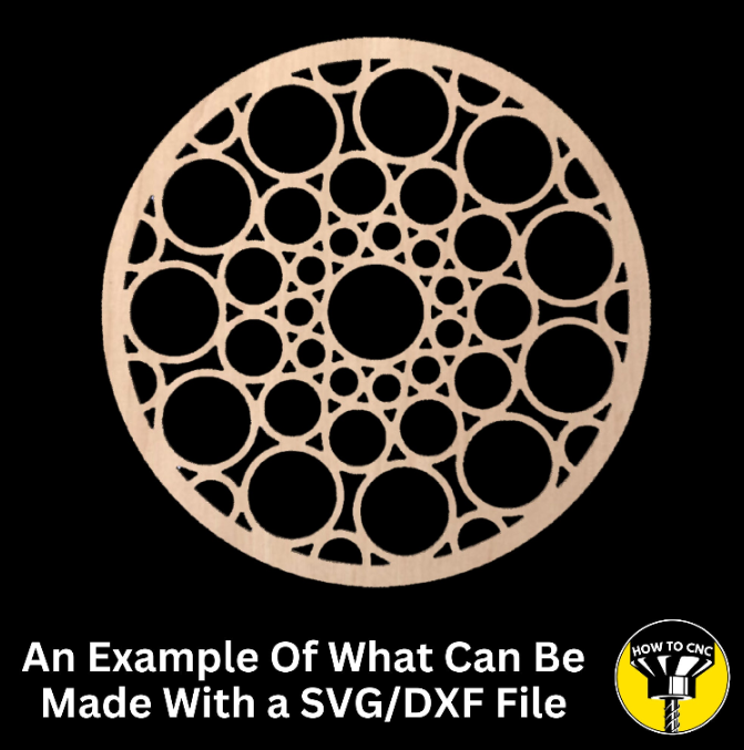 Round Mirror Frame SVG File, CNC Router Mirror Frame File, Mirror Frame File (Digital Download)