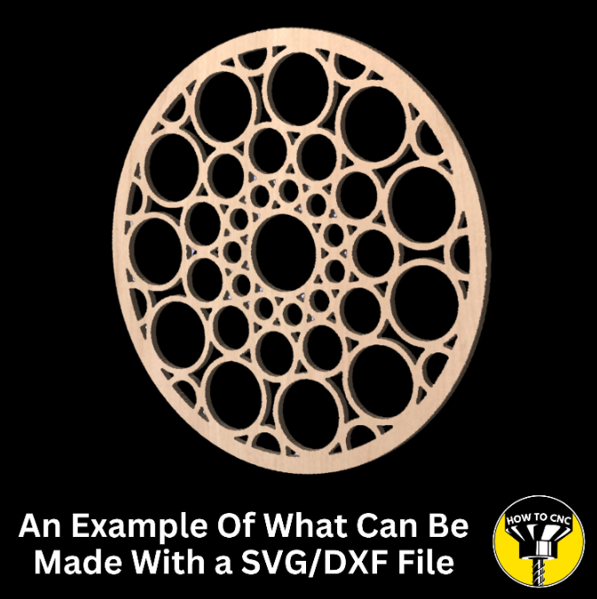 Round Mirror Frame SVG File, CNC Router Mirror Frame File, Mirror Frame File (Digital Download)